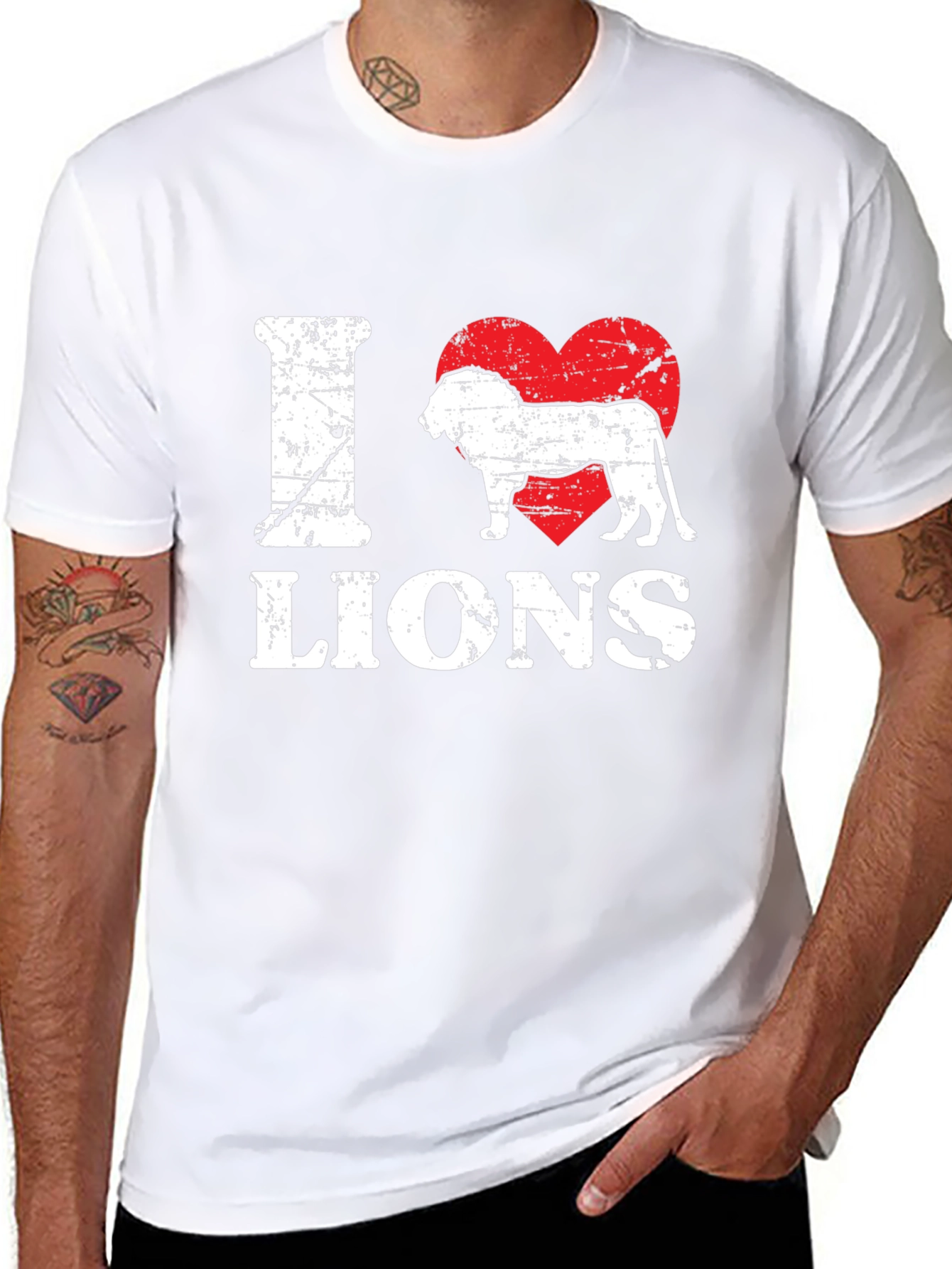 I Heart Lions Graphic Tee