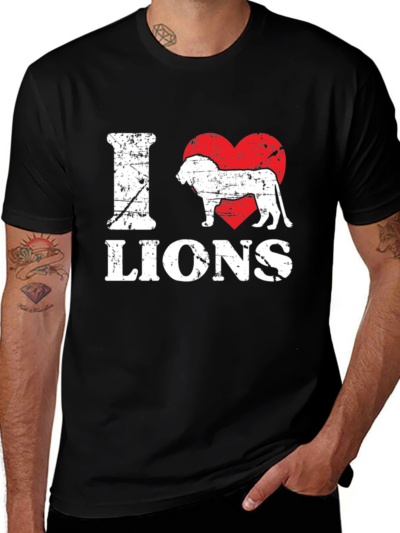 I Heart Lions Graphic Tee
