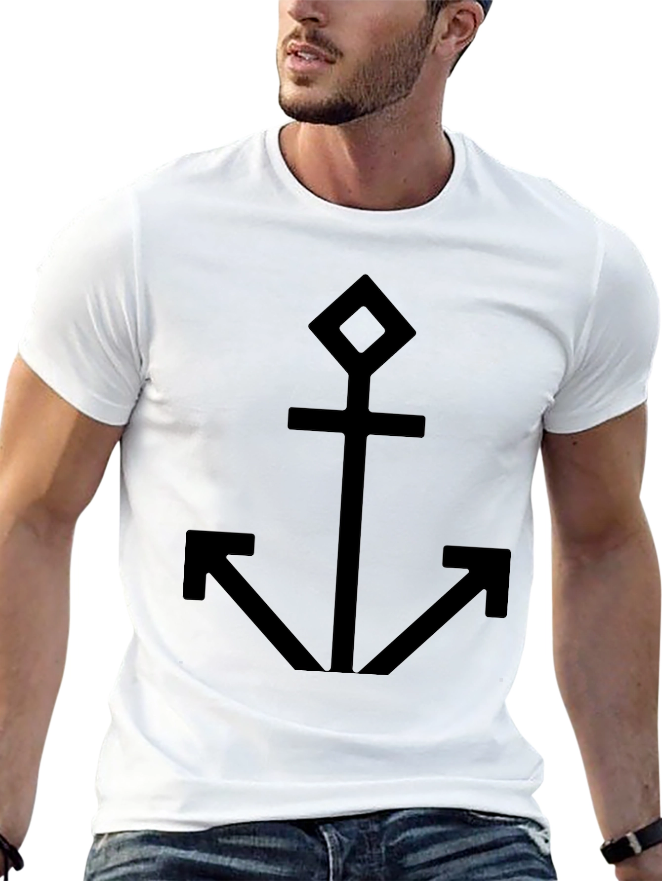 Anchor Graphic Black T-Shirt