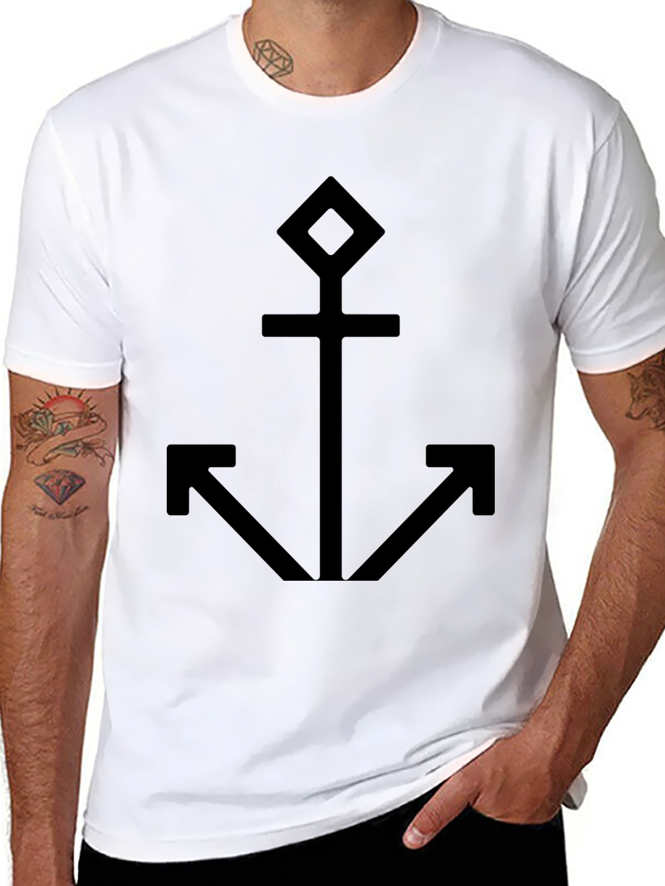 Anchor Graphic Black T-Shirt