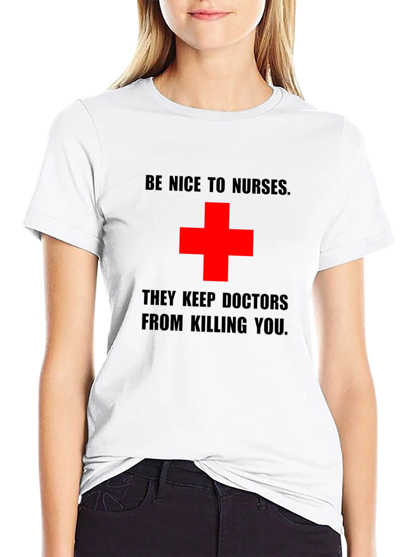 Be Nice to Nurses Graphic Tee