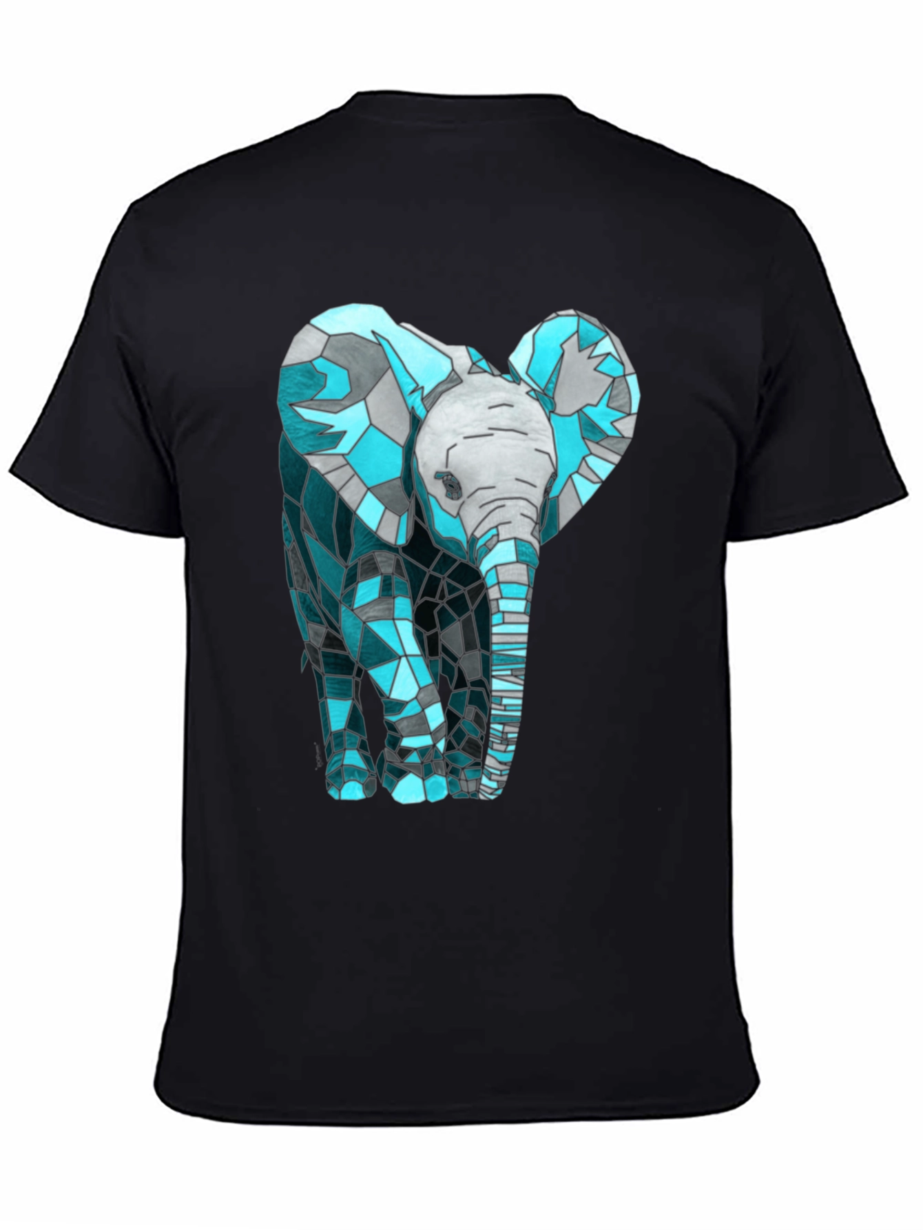 Geometric Elephant Graphic T-Shirt