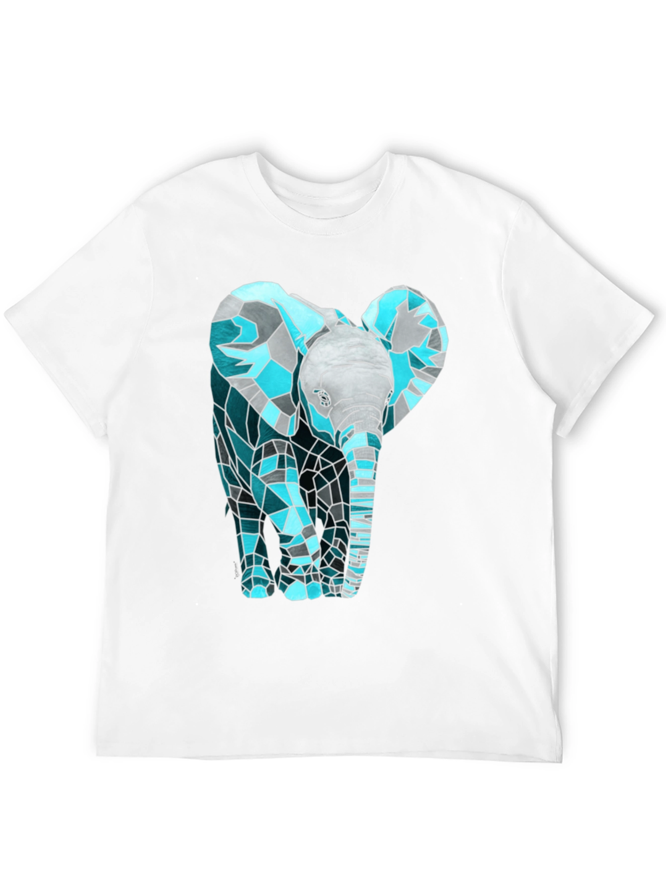 Geometric Elephant Graphic T-Shirt