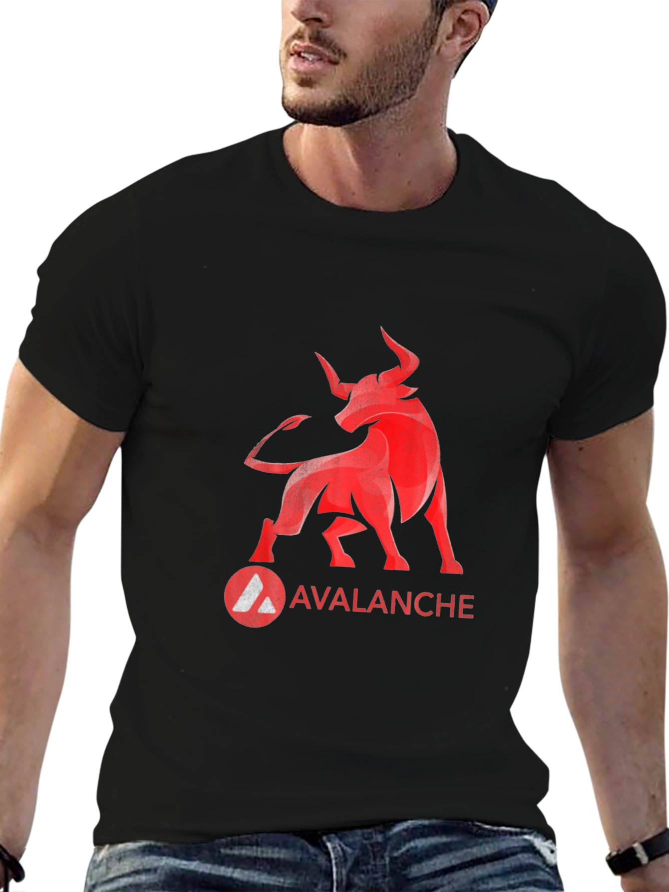 Avalanche Bull Graphic Tee - Black