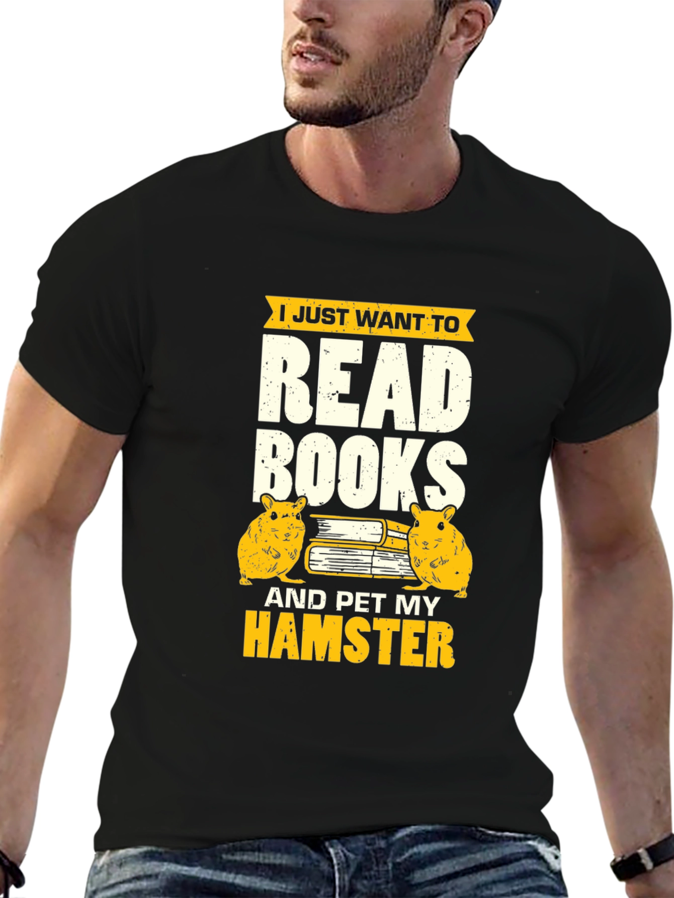 Read Books and Pet My Hamster Graphic T-Shirt