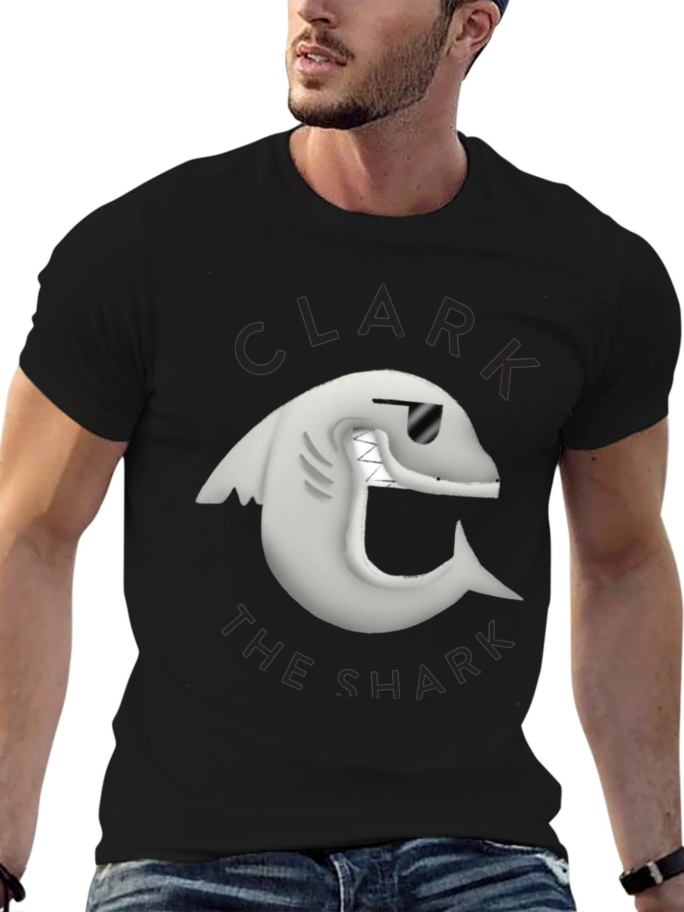 Clark the Shark Graphic Tee - Black