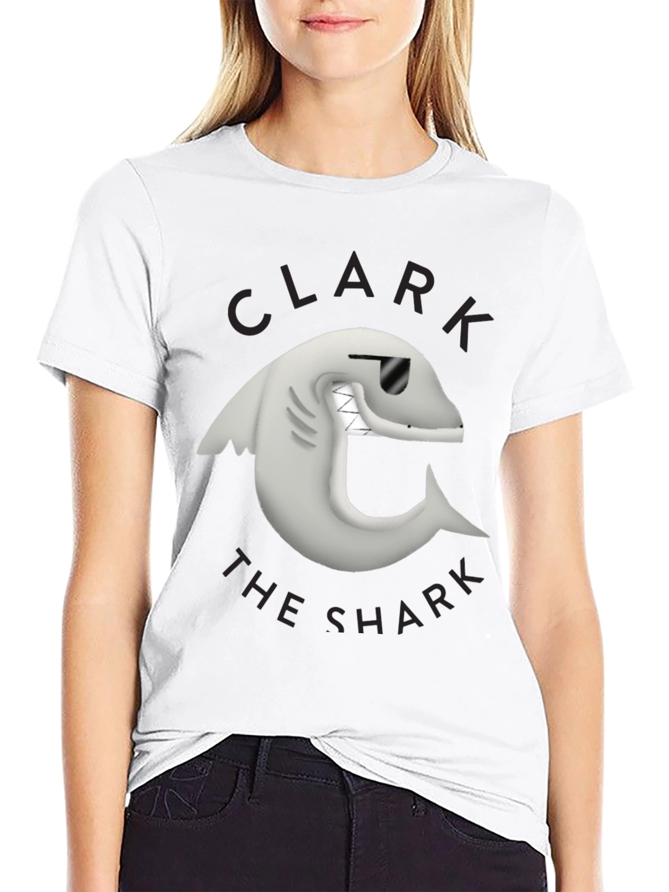 Clark the Shark Graphic Tee - Black