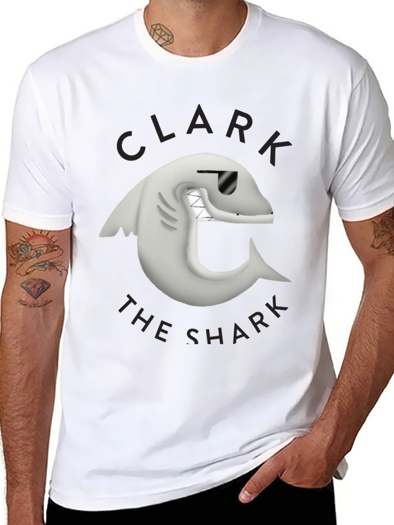 Clark the Shark Graphic Tee - Black