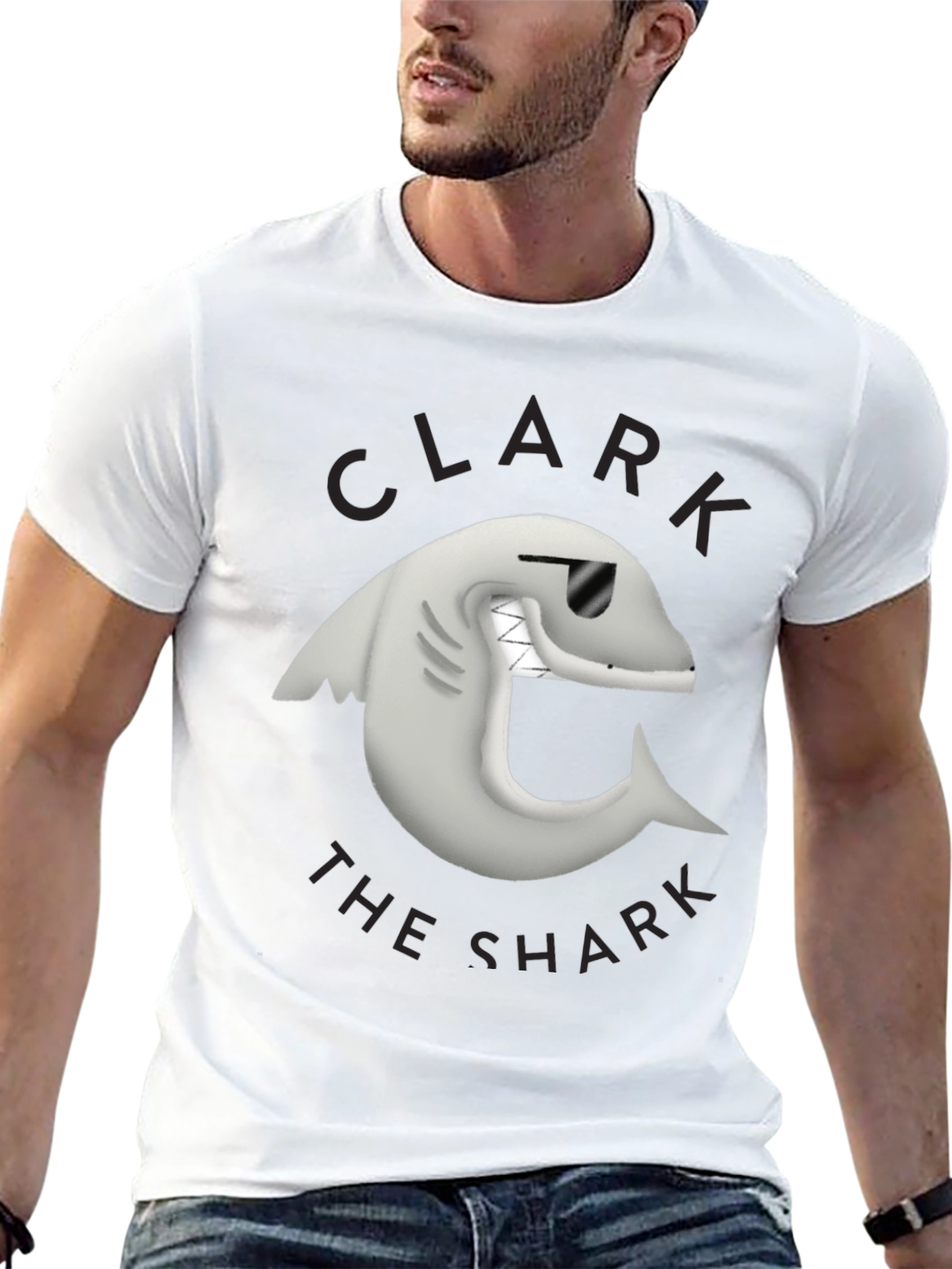 Clark the Shark Graphic Tee - Black