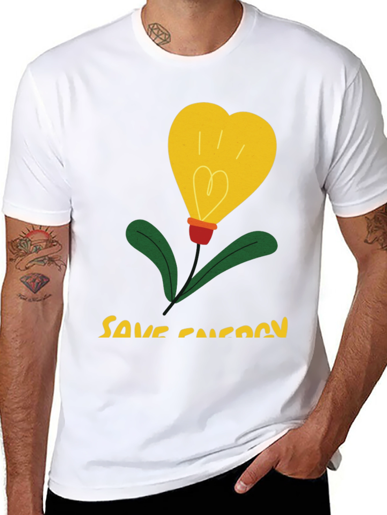 Eco-Friendly Save Energy Graphic Tee