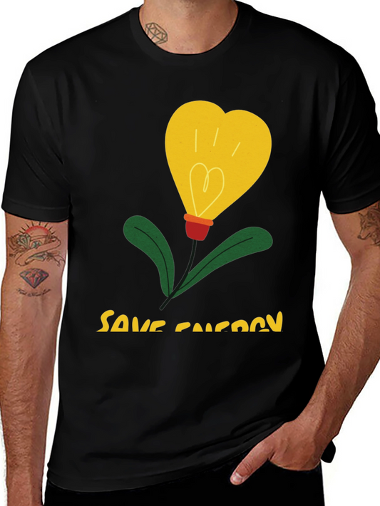 Eco-Friendly Save Energy Graphic Tee