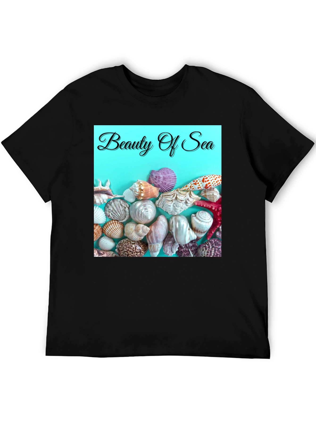Beauty Of Sea T-Shirt Beach Seashells Graphic Tee