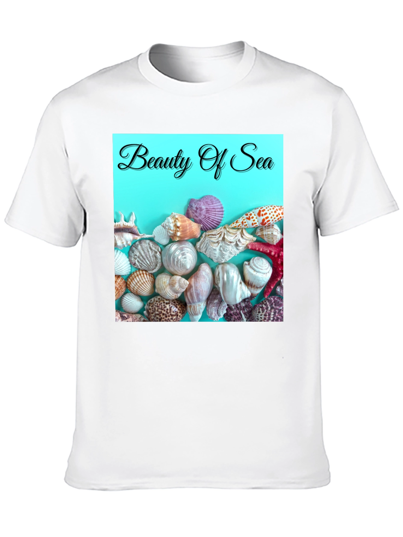 Beauty Of Sea T-Shirt Beach Seashells Graphic Tee