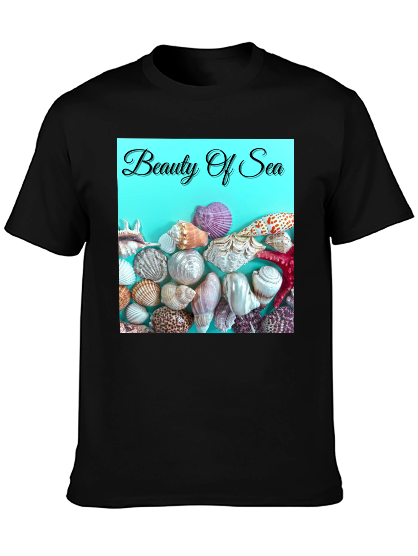 Beauty Of Sea T-Shirt Beach Seashells Graphic Tee