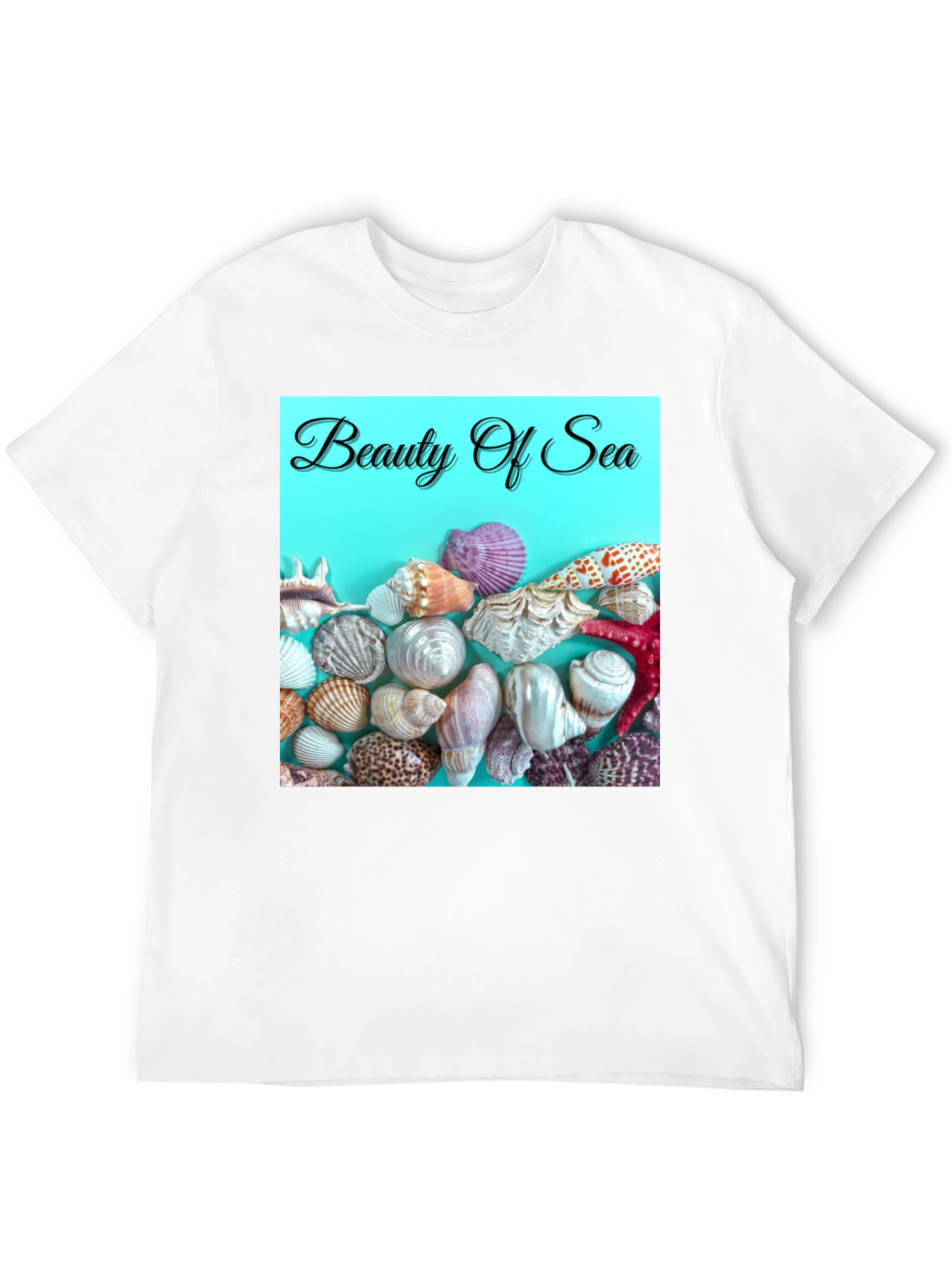Beauty Of Sea T-Shirt Beach Seashells Graphic Tee