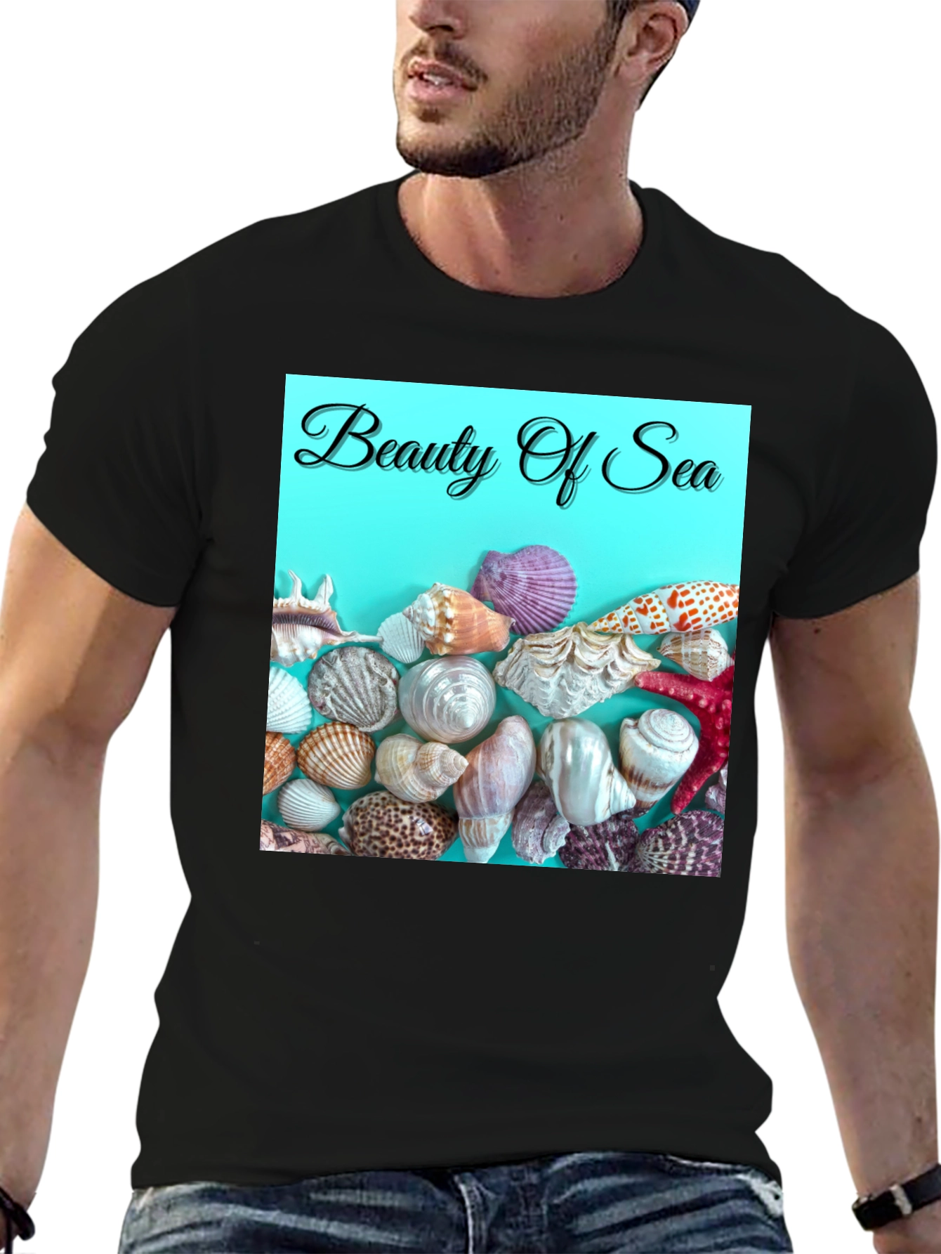 Beauty Of Sea T-Shirt Beach Seashells Graphic Tee