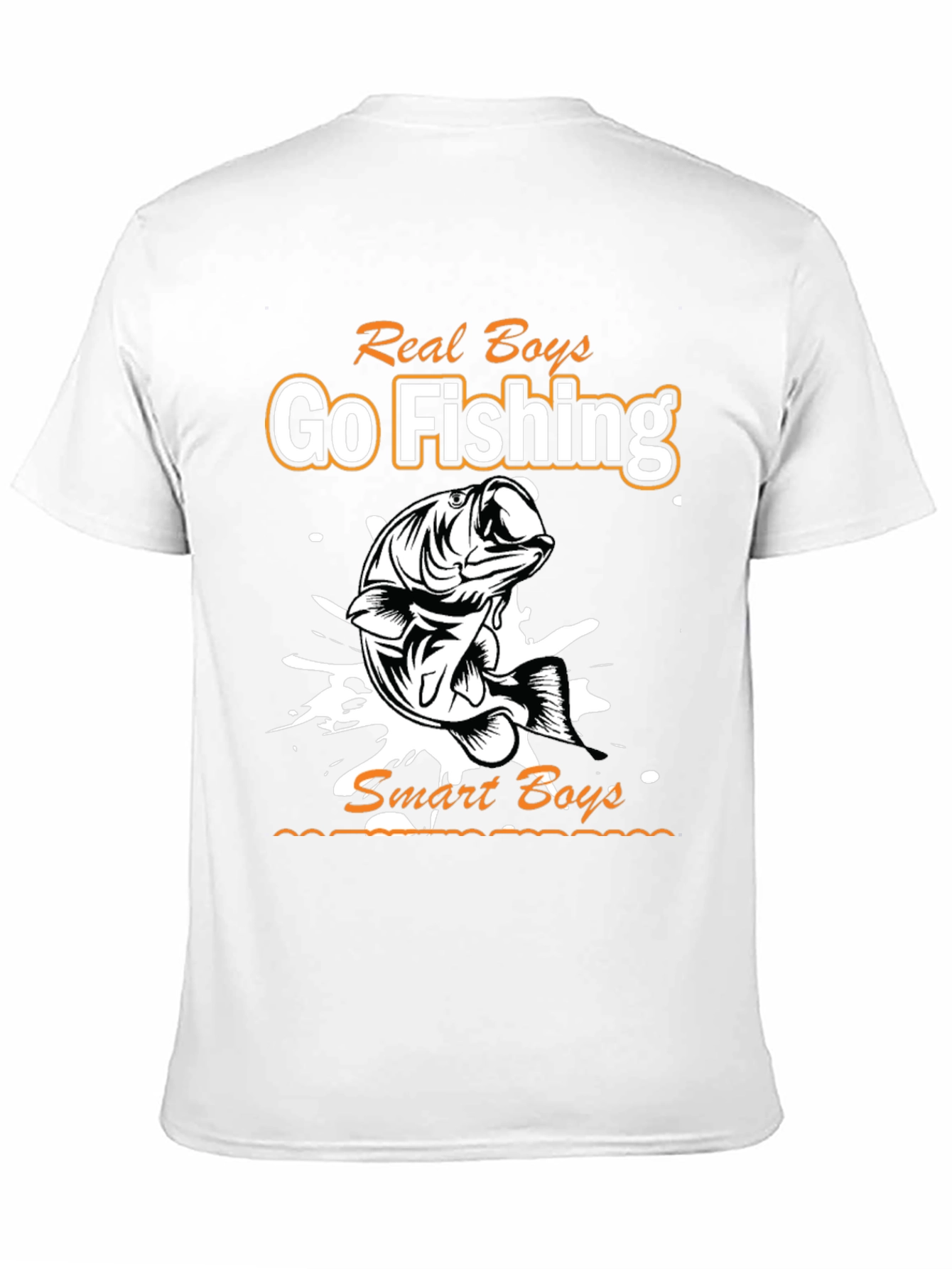 Real Boys Go Fishing Graphic T-Shirt