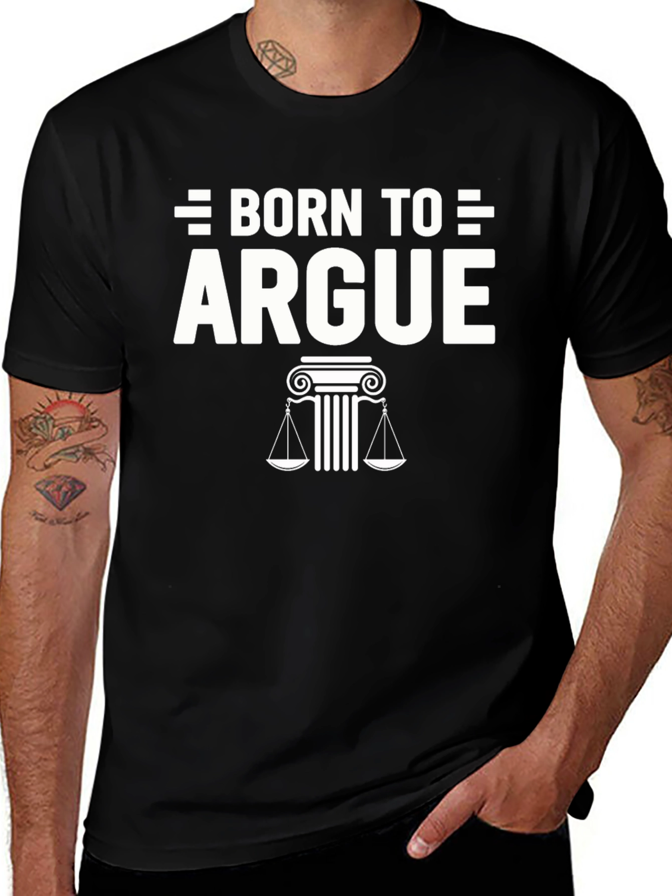 Born to Argue Graphic Tee - Lawyer Gift