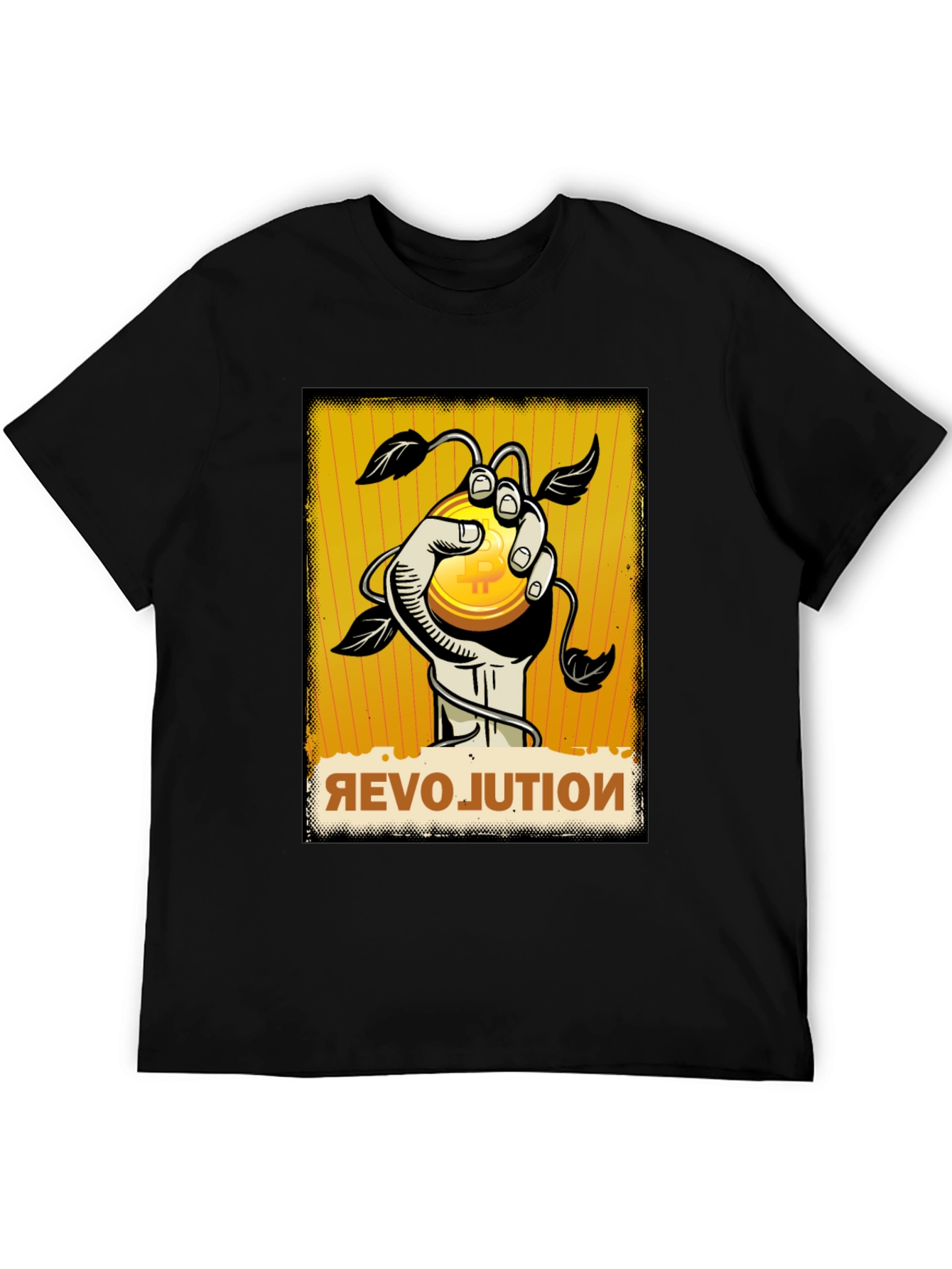 Bitcoin Revolution Graphic Tee - Crypto Currency T-Shirt