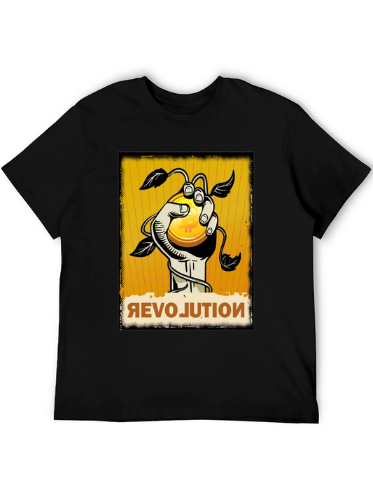 Bitcoin Revolution Graphic Tee - Crypto Currency T-Shirt
