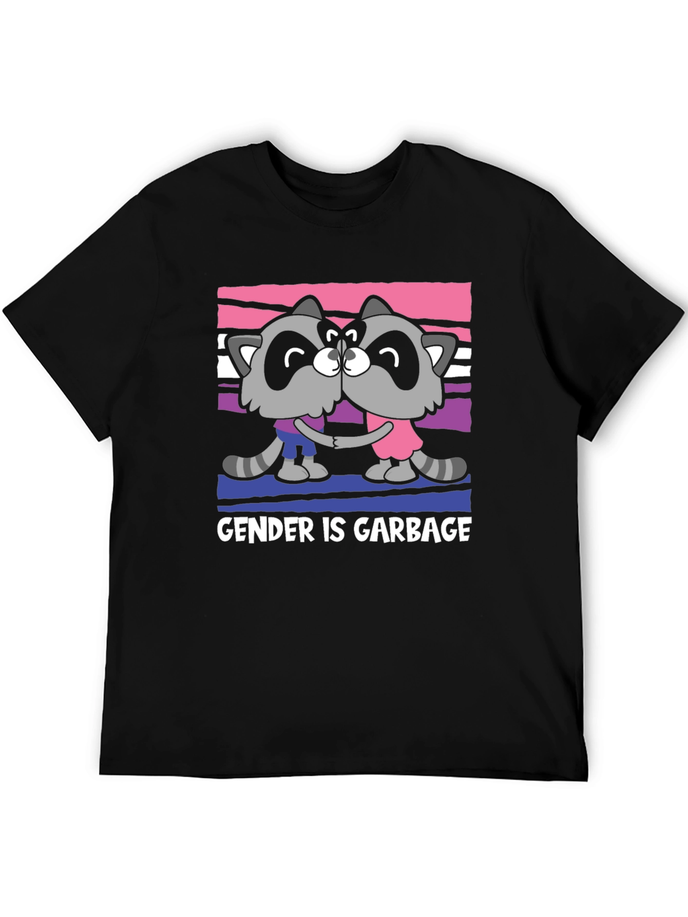 Gender is Garbage Raccoon Pride T-Shirt