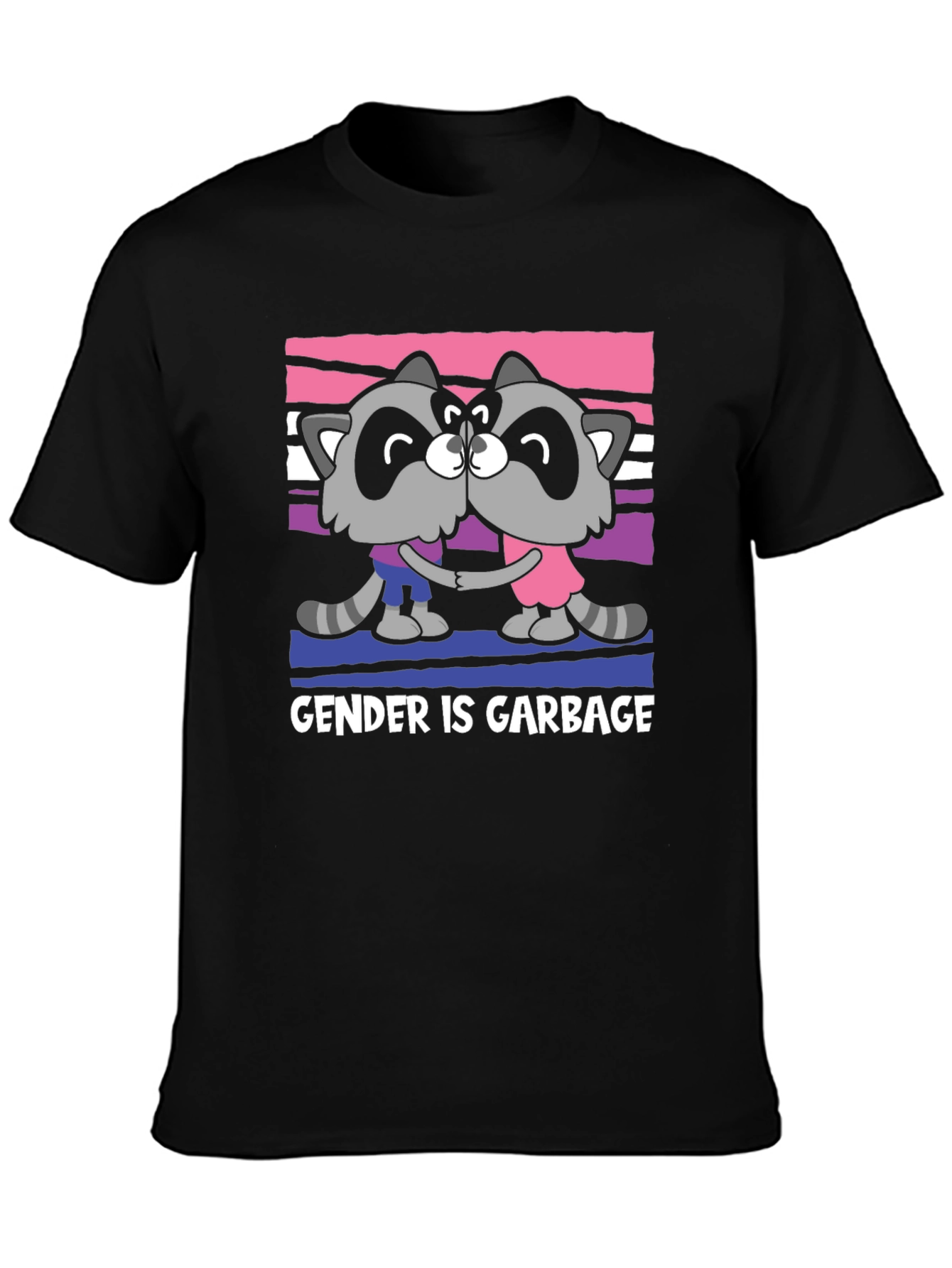 Gender is Garbage Raccoon Pride T-Shirt