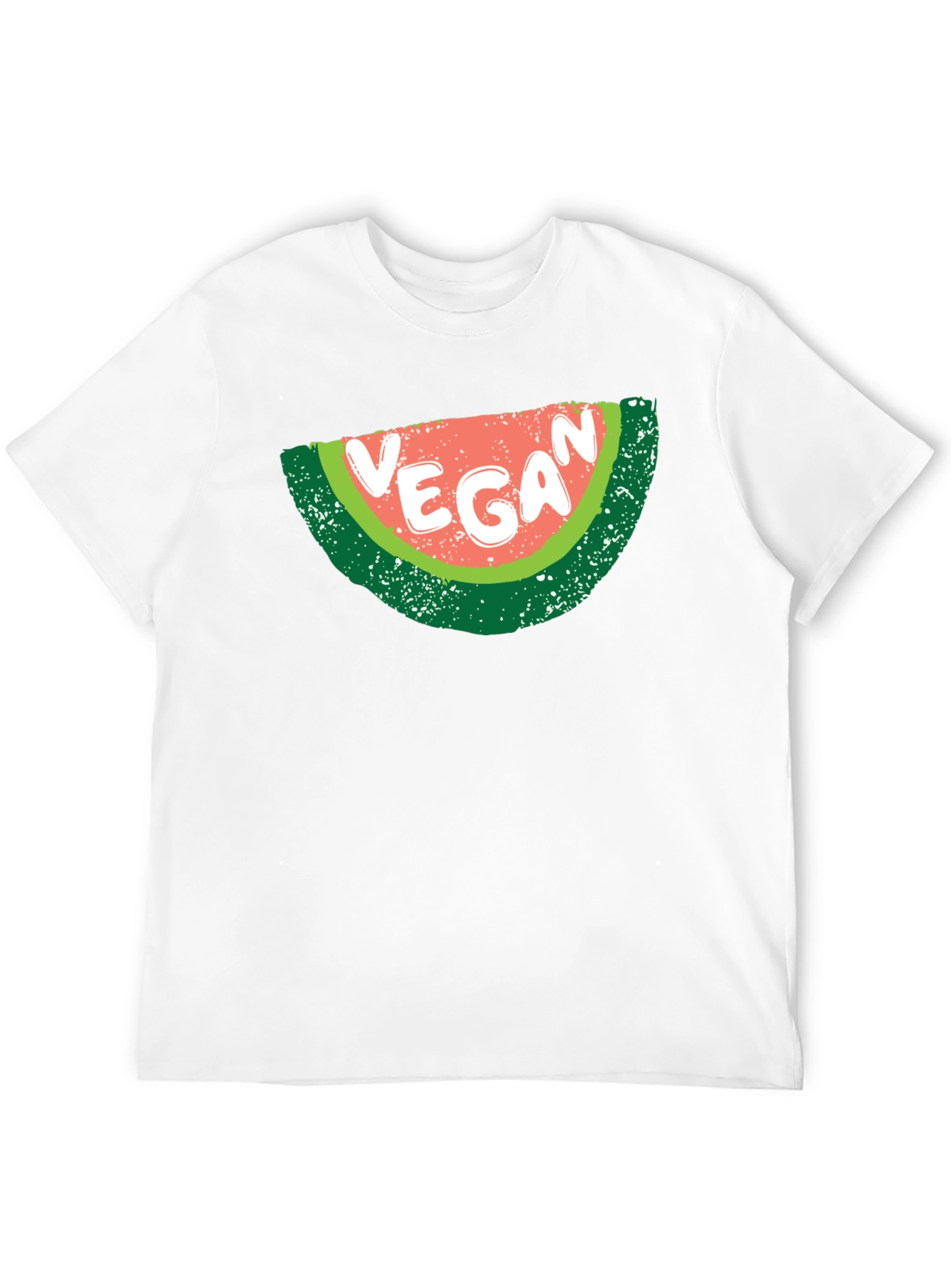 Vegan Watermelon Graphic T-Shirt - Unisex Black Tee