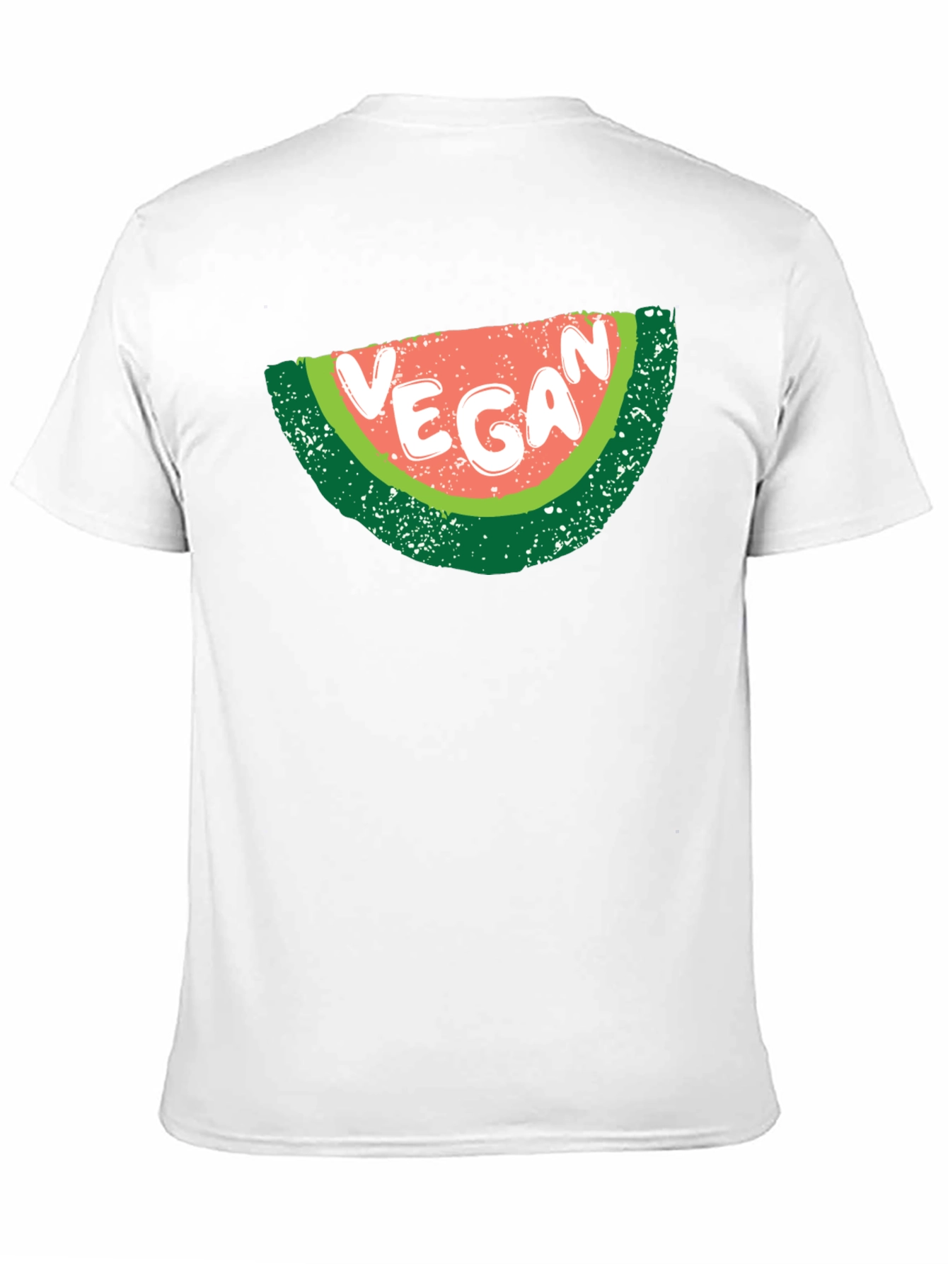 Vegan Watermelon Graphic T-Shirt - Unisex Black Tee