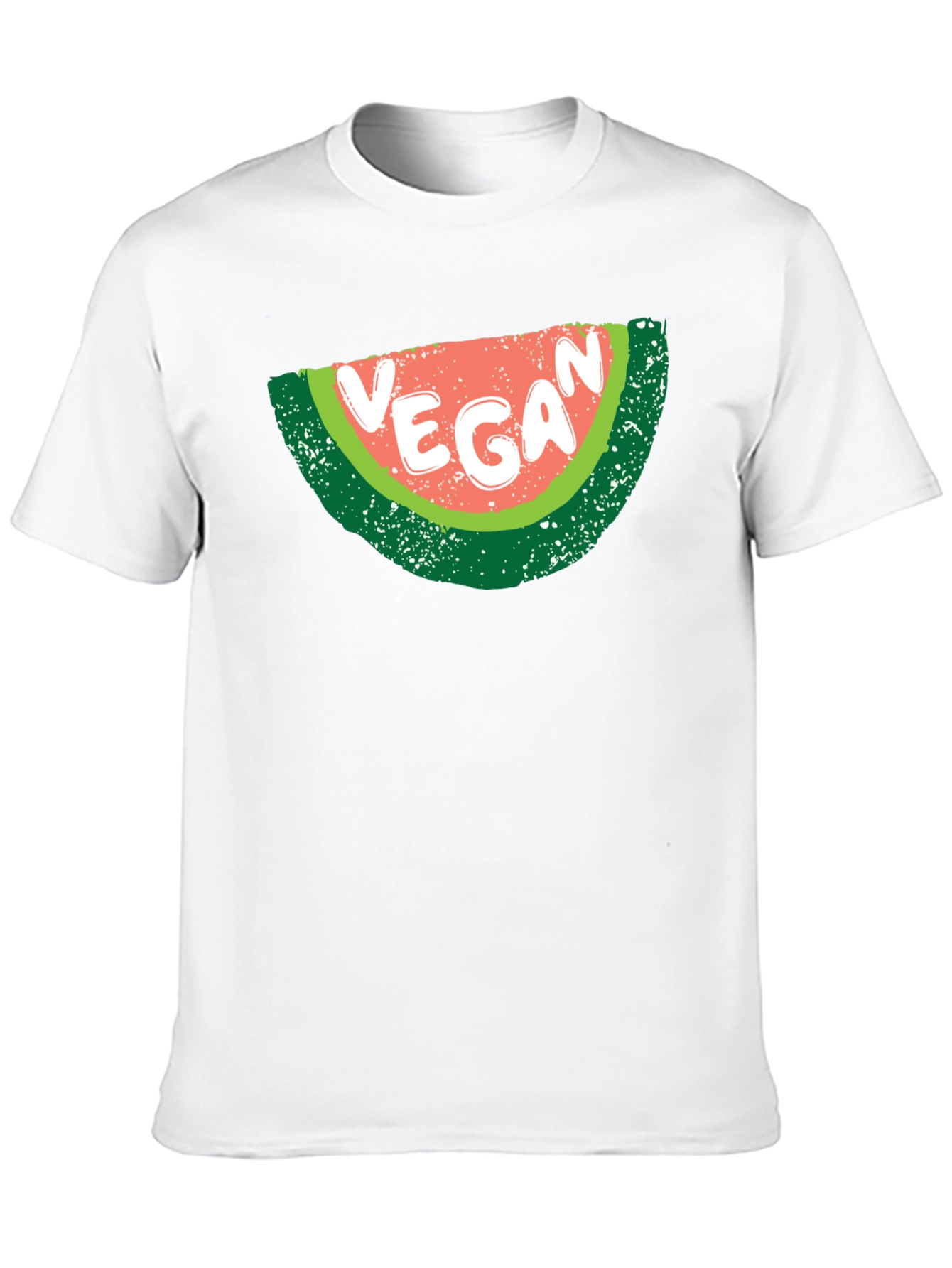 Vegan Watermelon Graphic T-Shirt - Unisex Black Tee