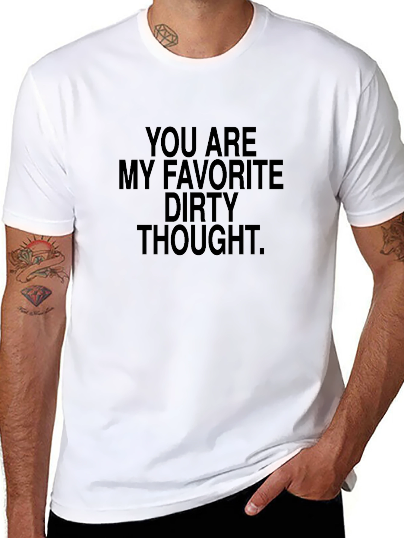 Favorite Dirty Thought Black Graphic T-Shirt