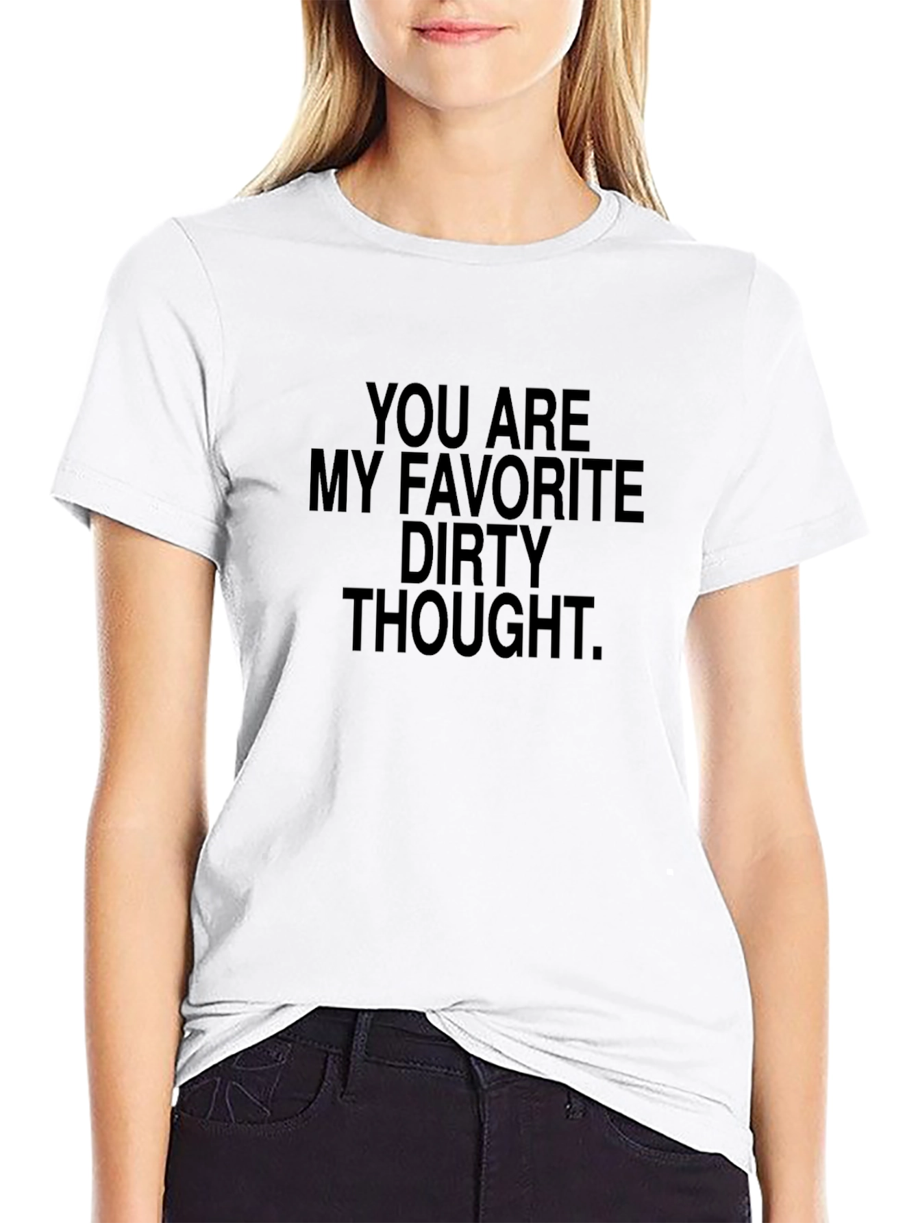 Favorite Dirty Thought Black Graphic T-Shirt