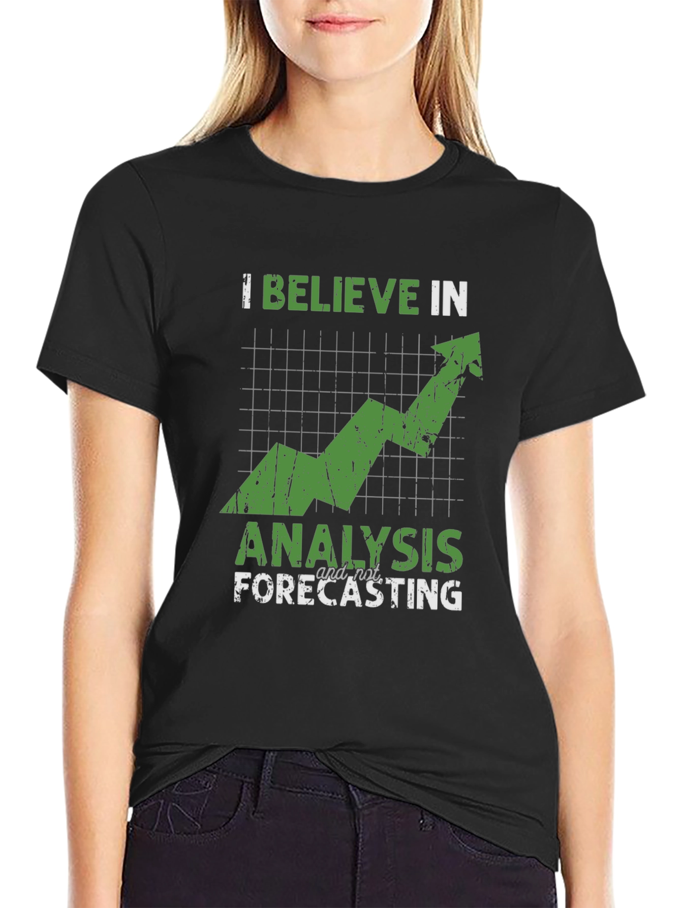 I Believe in Analysis Graphic Tee - Black