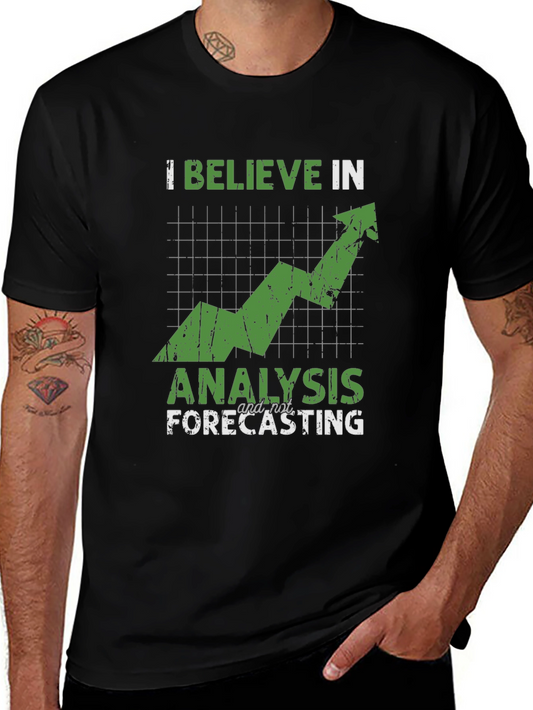 I Believe in Analysis Graphic Tee - Black