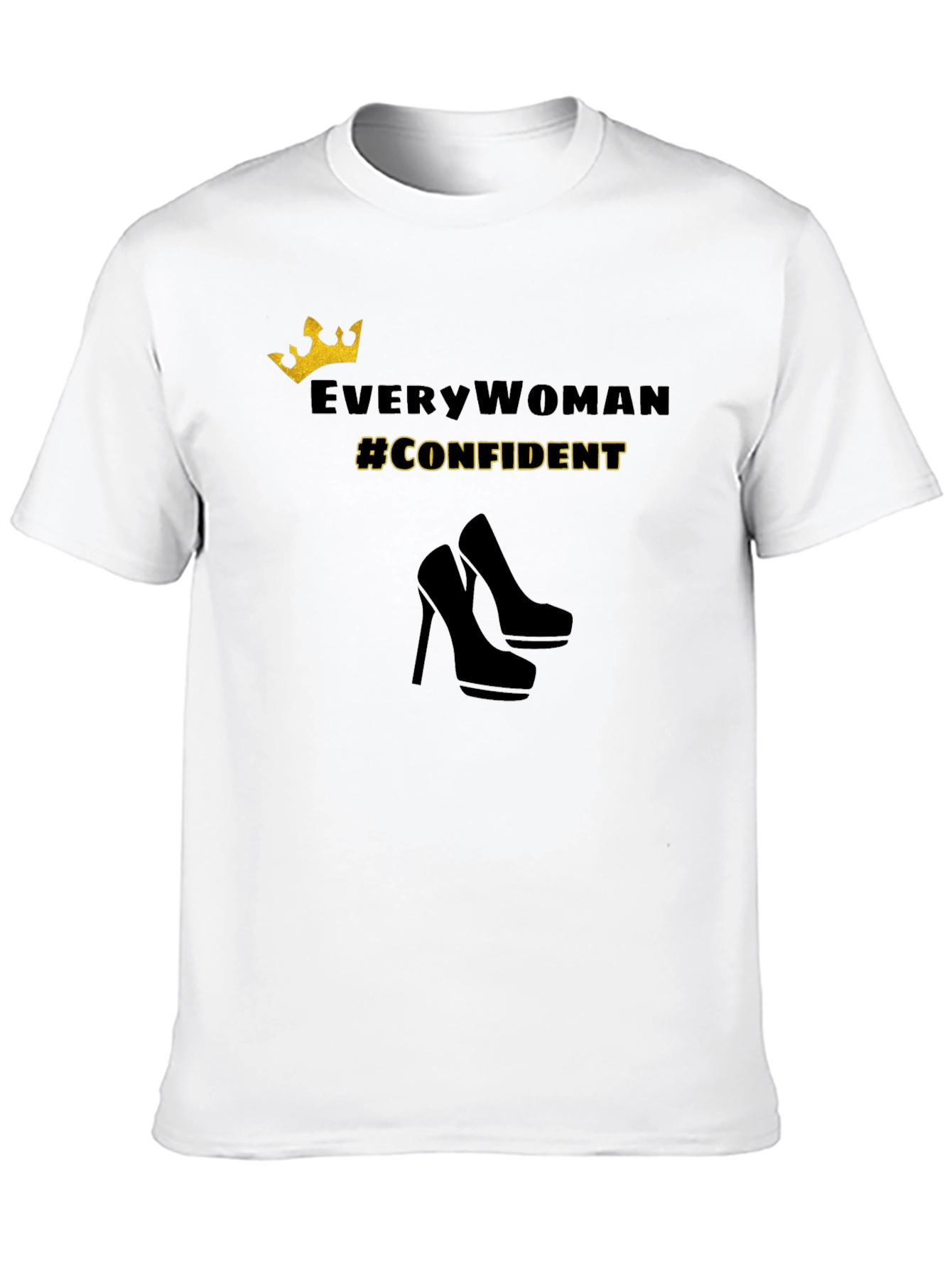 Confident Woman Graphic Tee - Stylish Empowerment Shirt