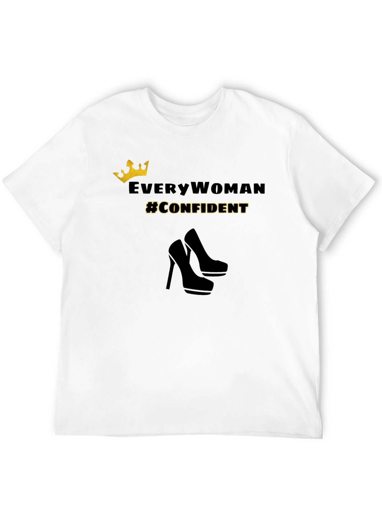 Confident Woman Graphic Tee - Stylish Empowerment Shirt
