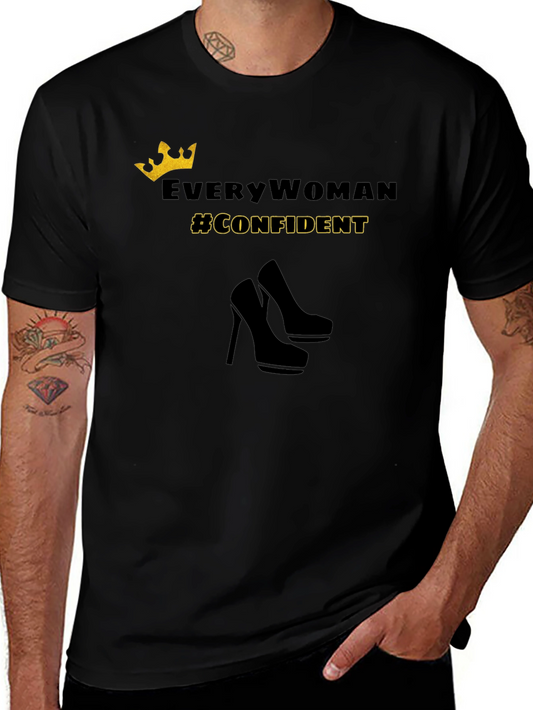 Confident Woman Graphic Tee - Stylish Empowerment Shirt