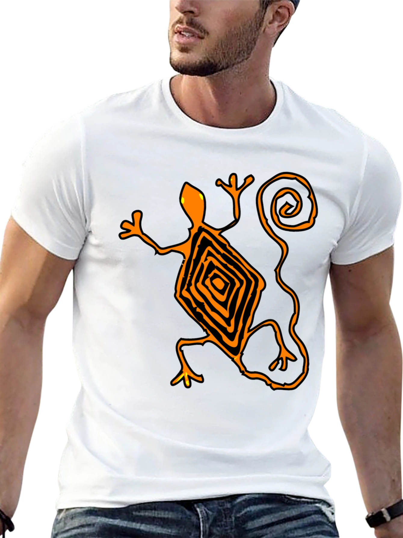 Lizard Graphic Tee - Mens Black T-Shirt