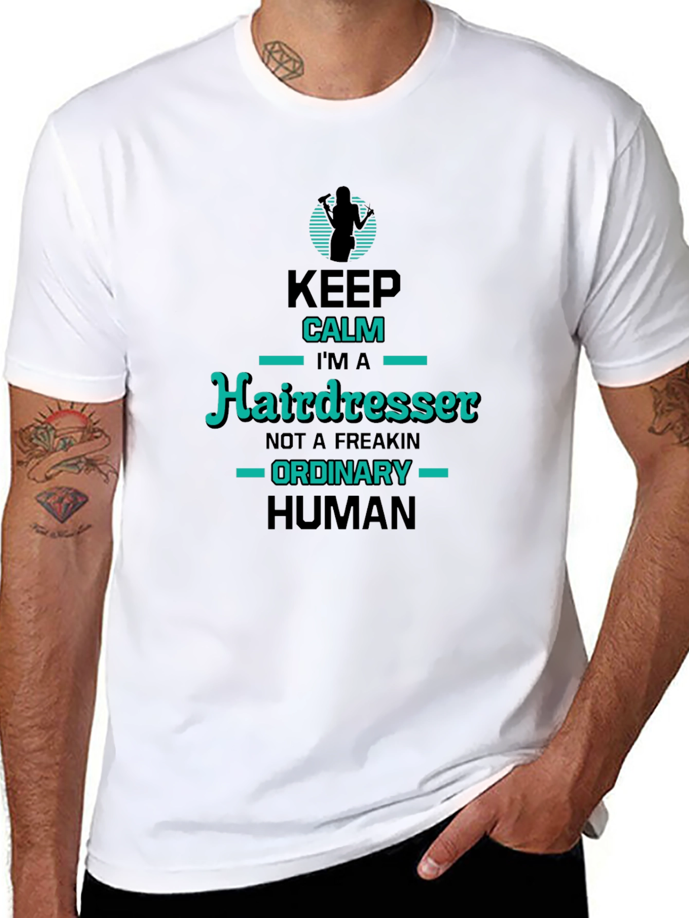 Hairdresser T-Shirt - Keep Calm Im a Hairdresser