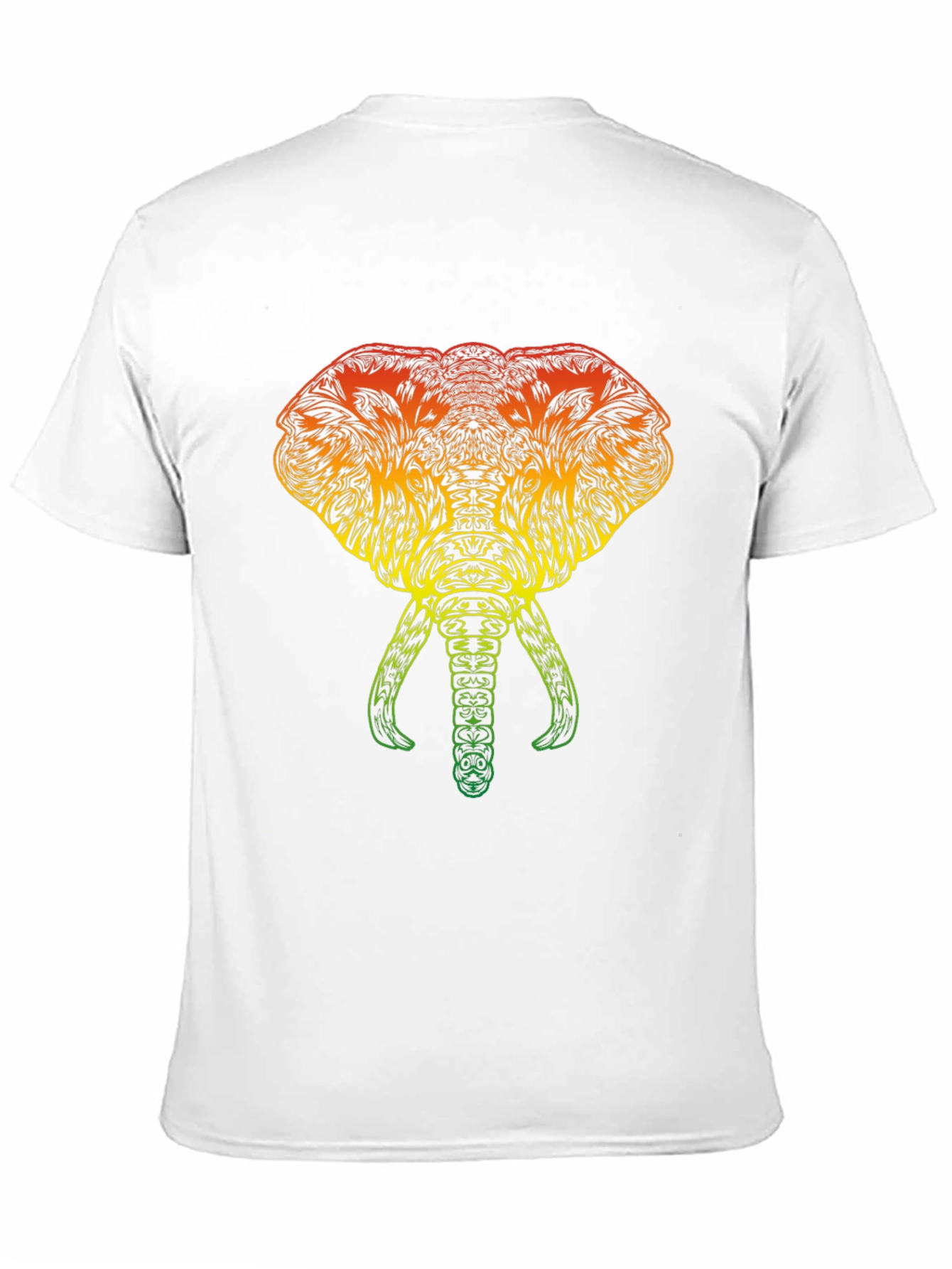 Rasta Elephant Graphic Tee - Black