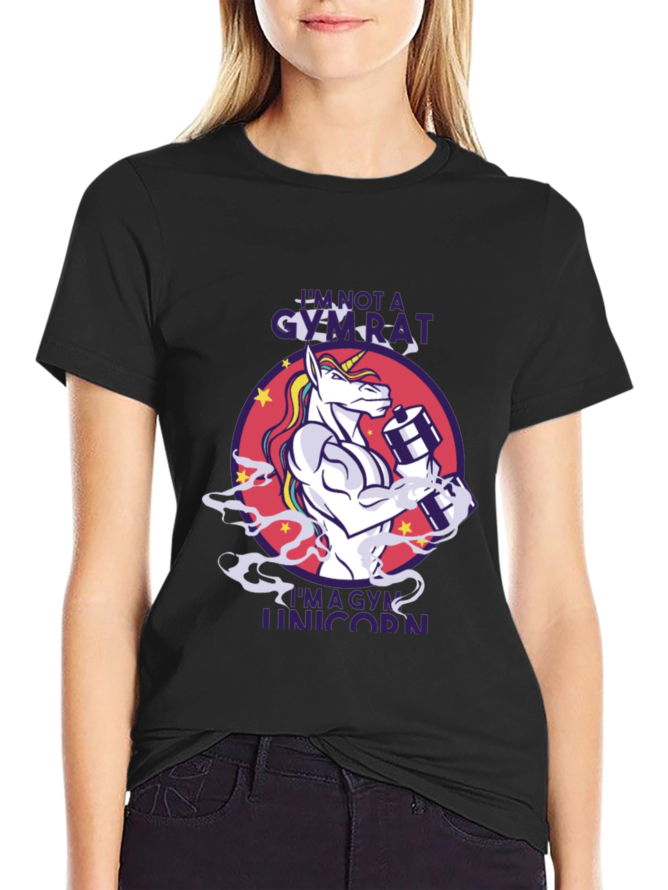 Gym Unicorn Graphic Tee
