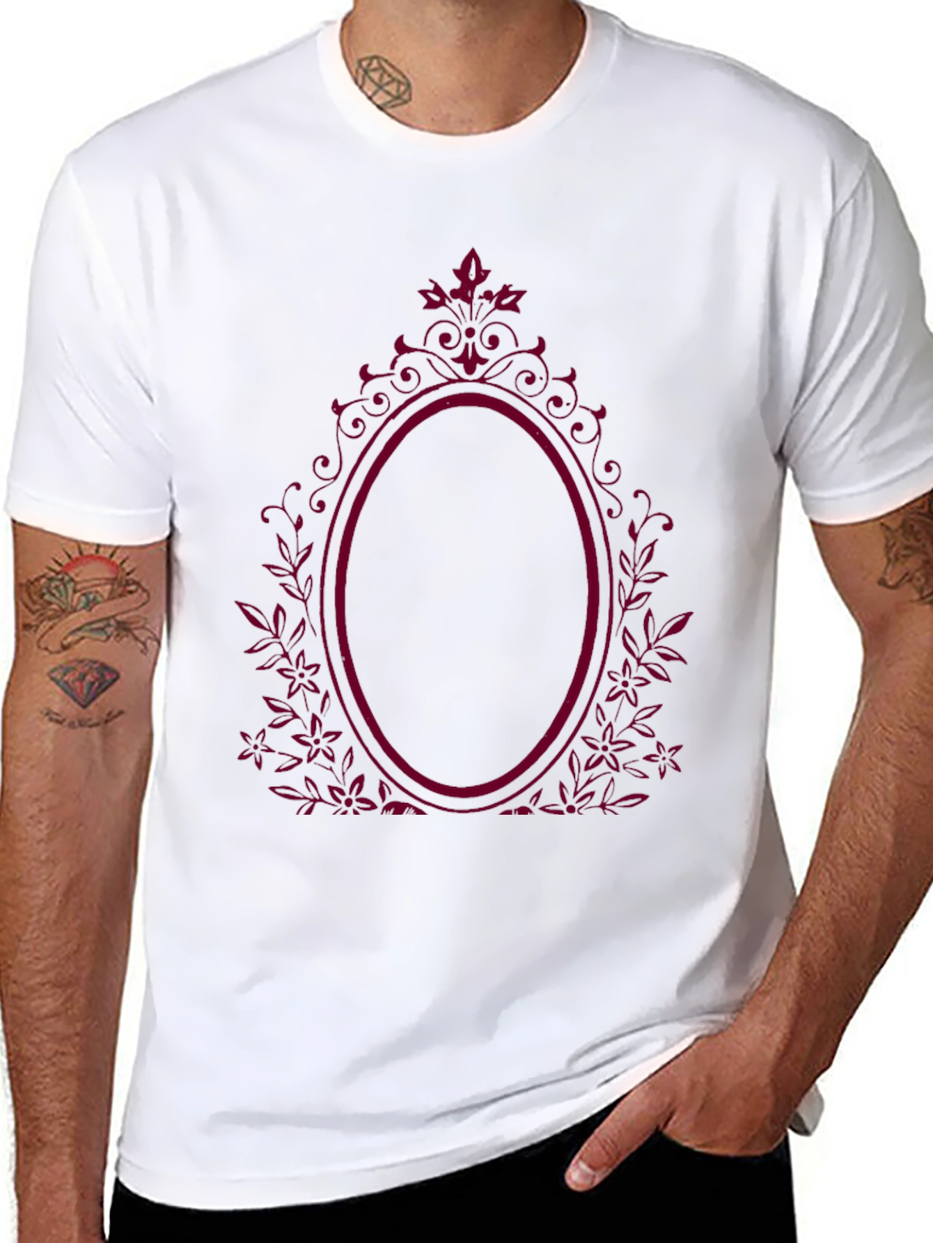 Elegant Framed Graphic Tee