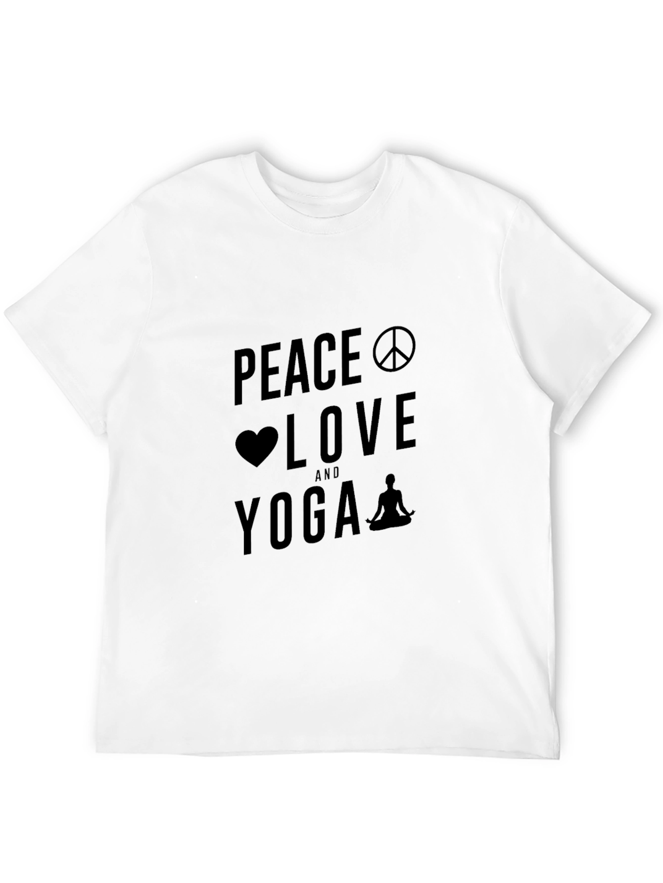 Peace Love Yoga Graphic T-Shirt
