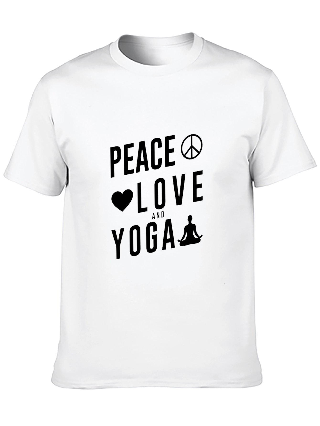 Peace Love Yoga Graphic T-Shirt