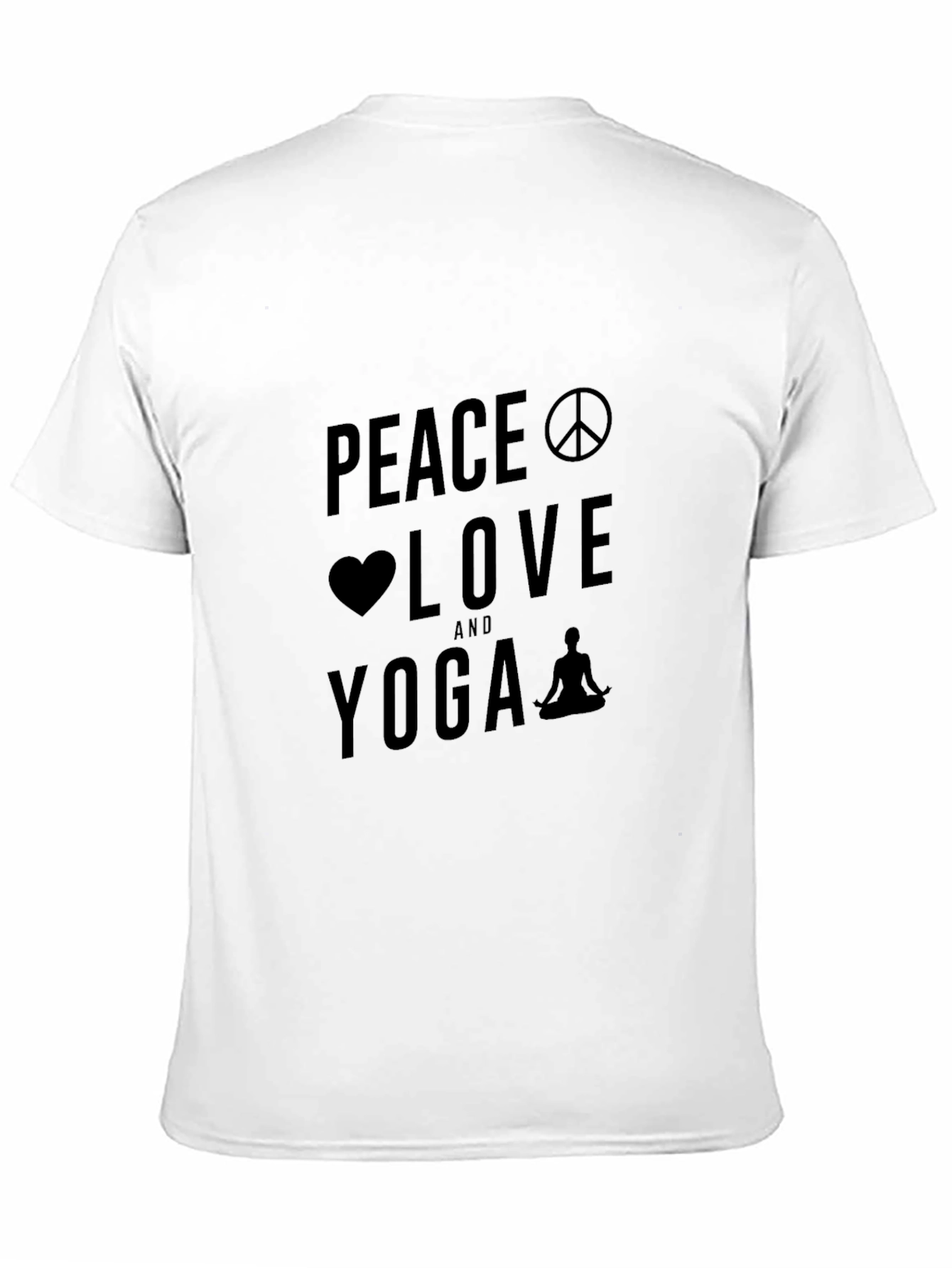 Peace Love Yoga Graphic T-Shirt