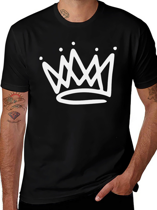 Crown Graphic Tee - Modern Streetwear Shirt