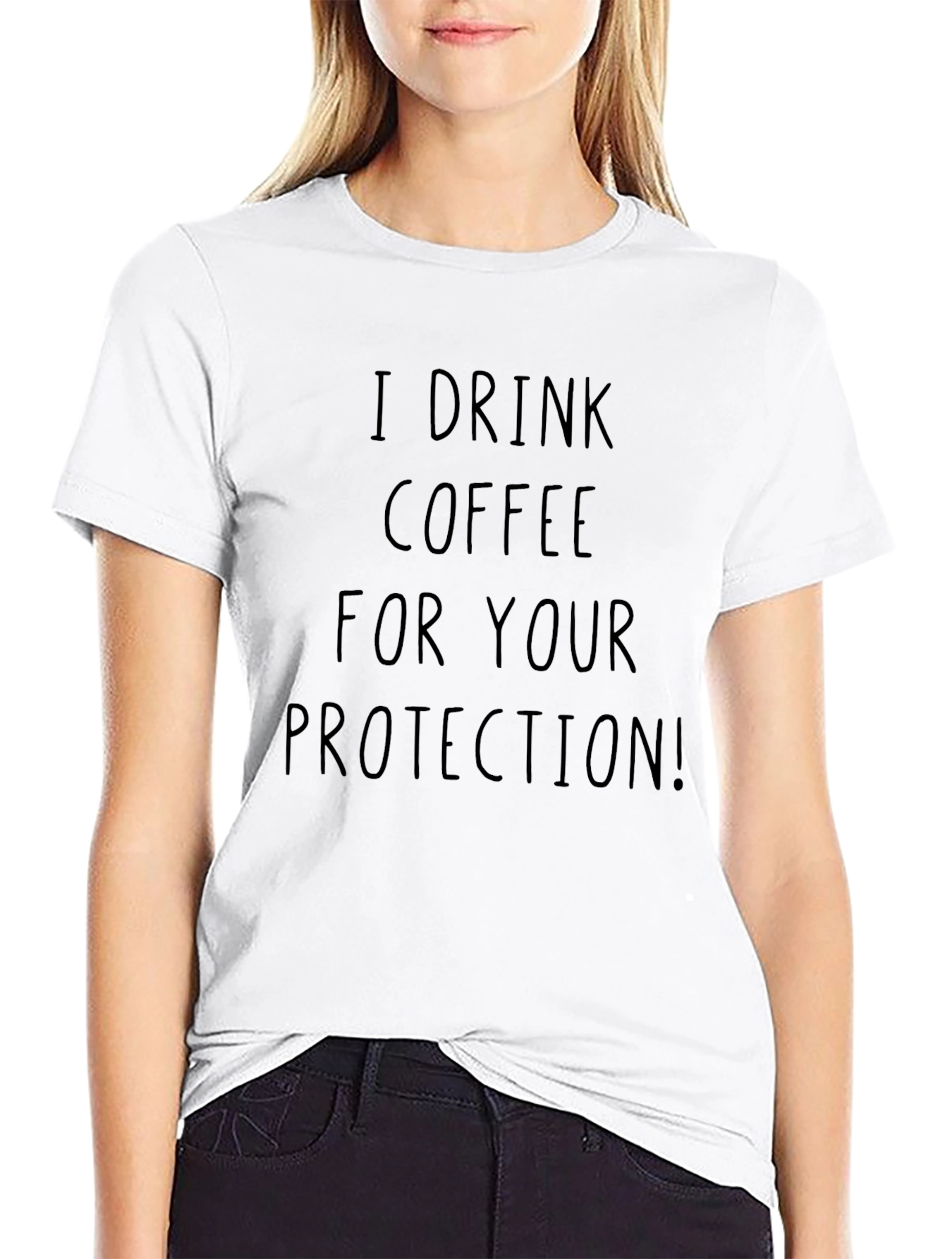 Coffee Protection Tee - Funny Graphic T-Shirt