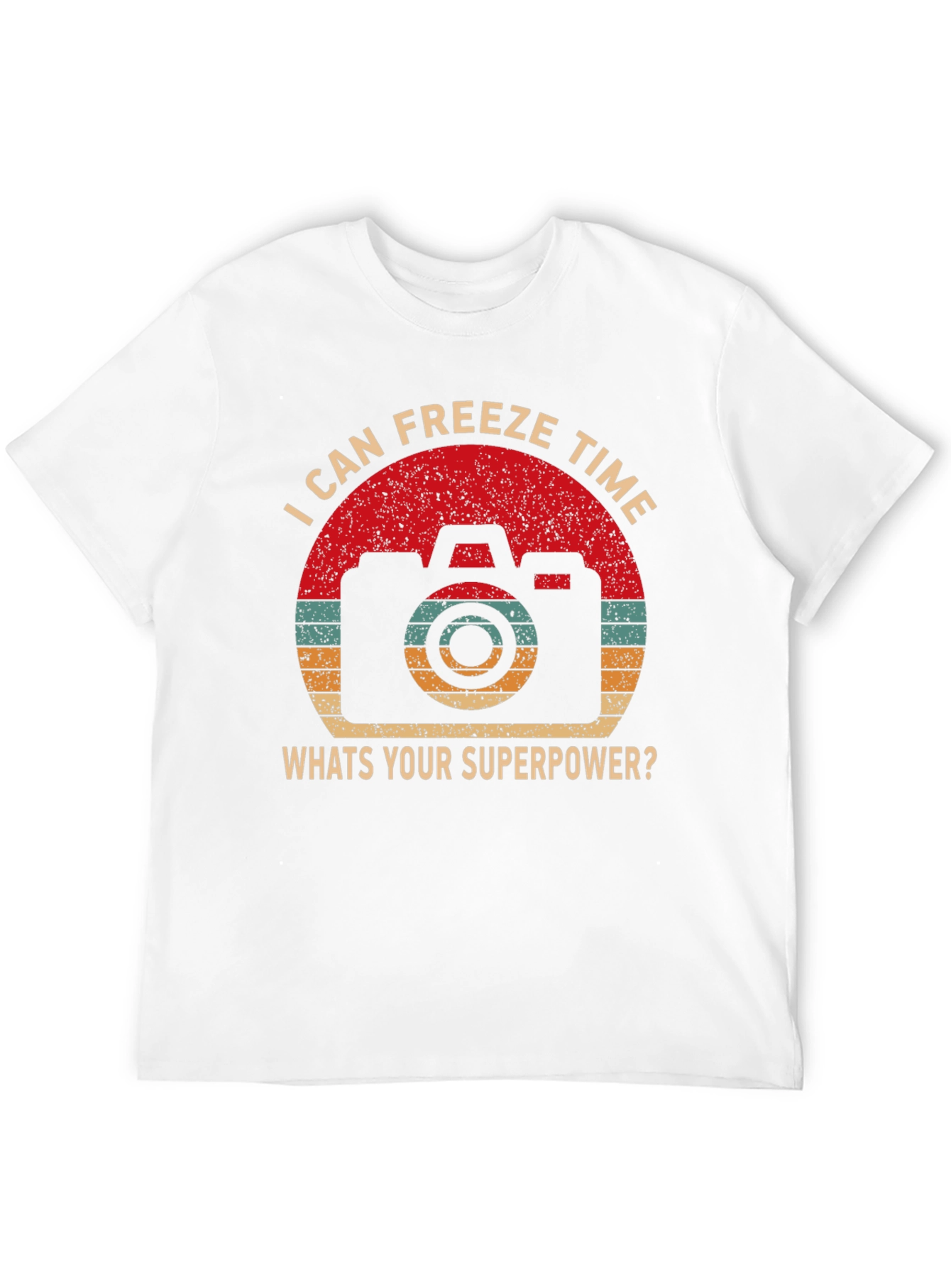 Freeze Time Camera Graphic T-Shirt