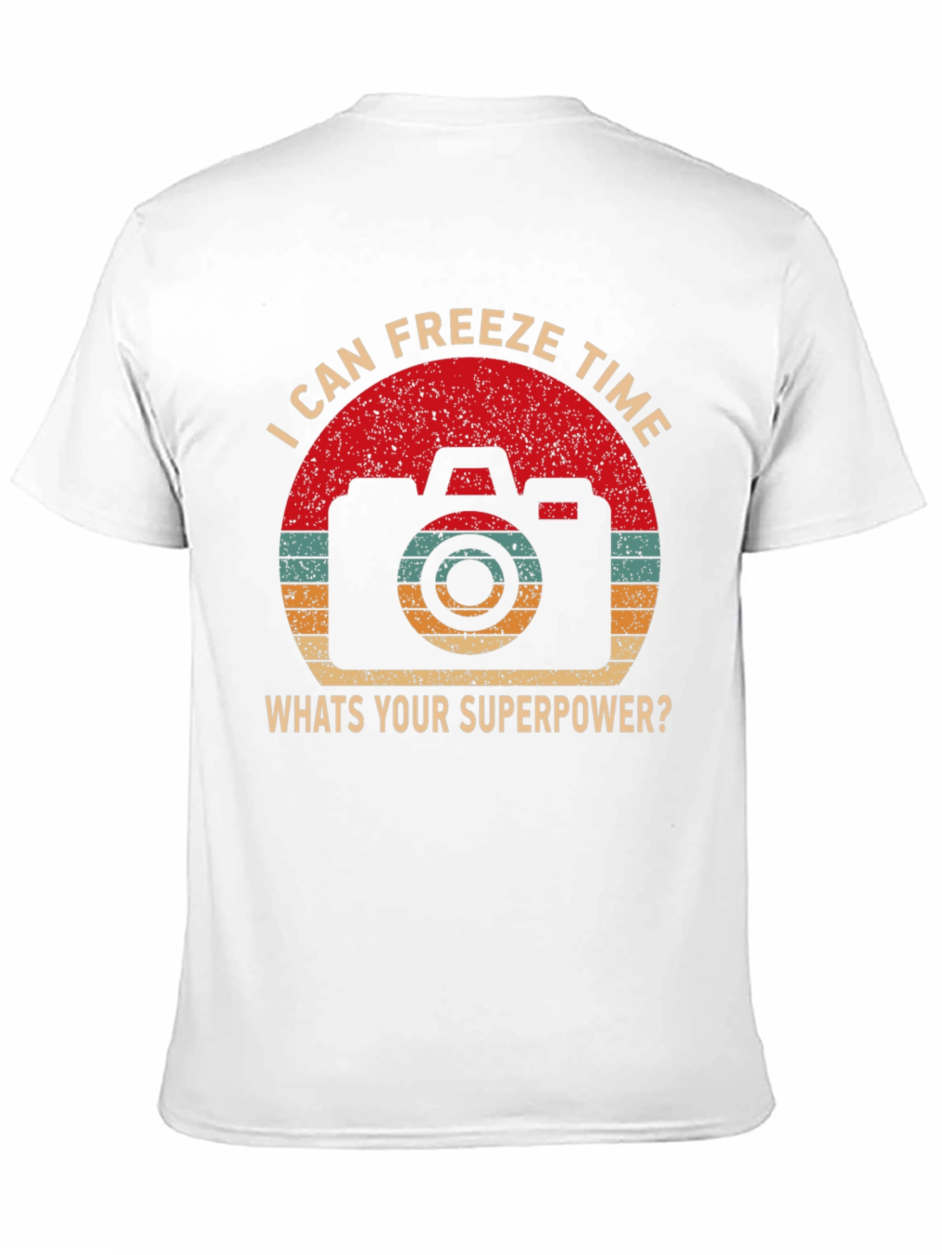 Freeze Time Camera Graphic T-Shirt