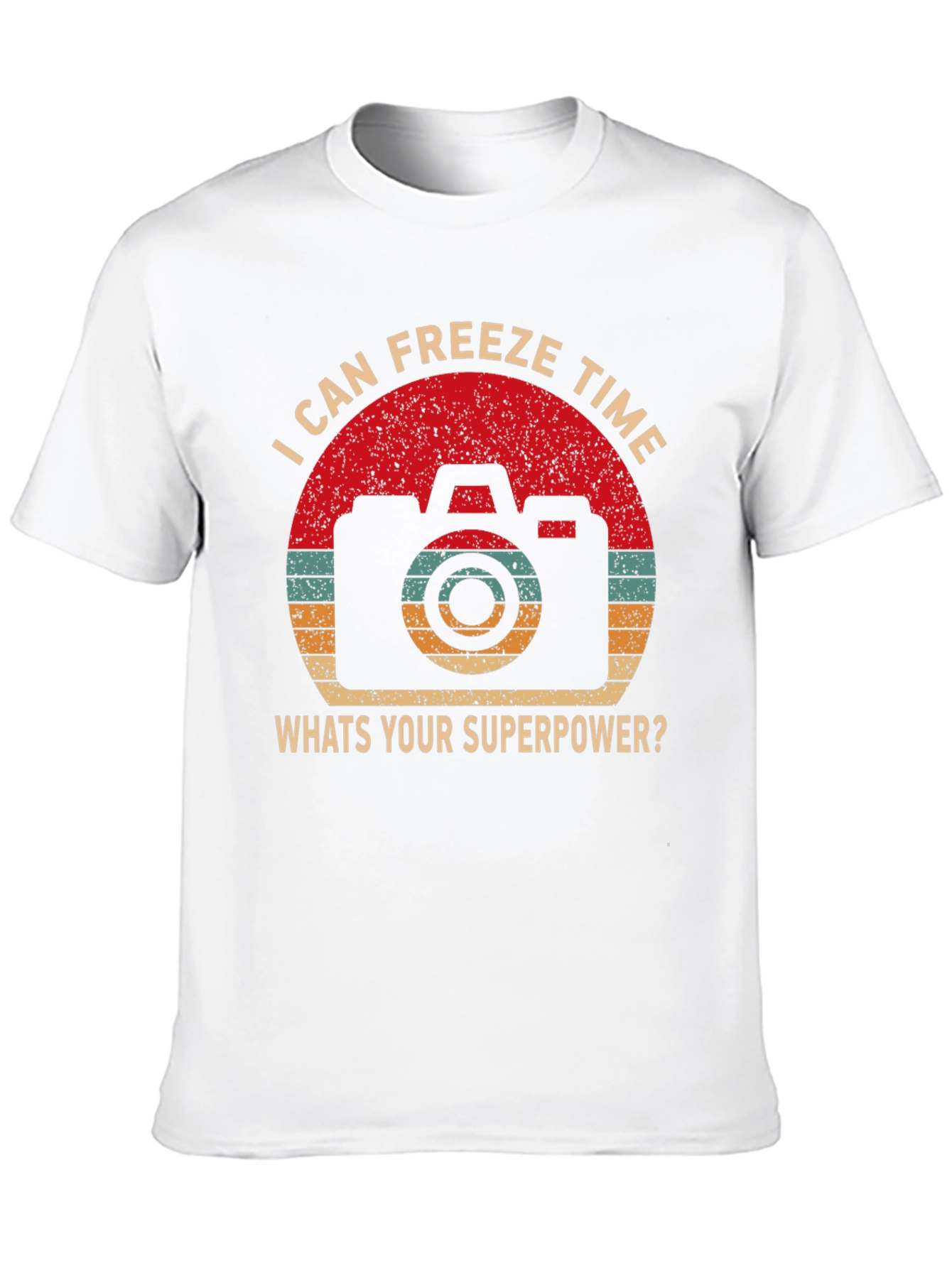 Freeze Time Camera Graphic T-Shirt