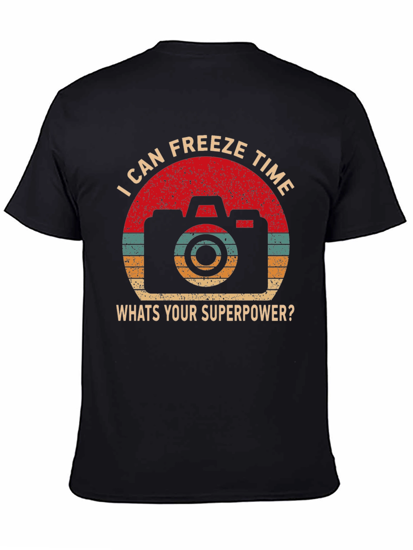 Freeze Time Camera Graphic T-Shirt